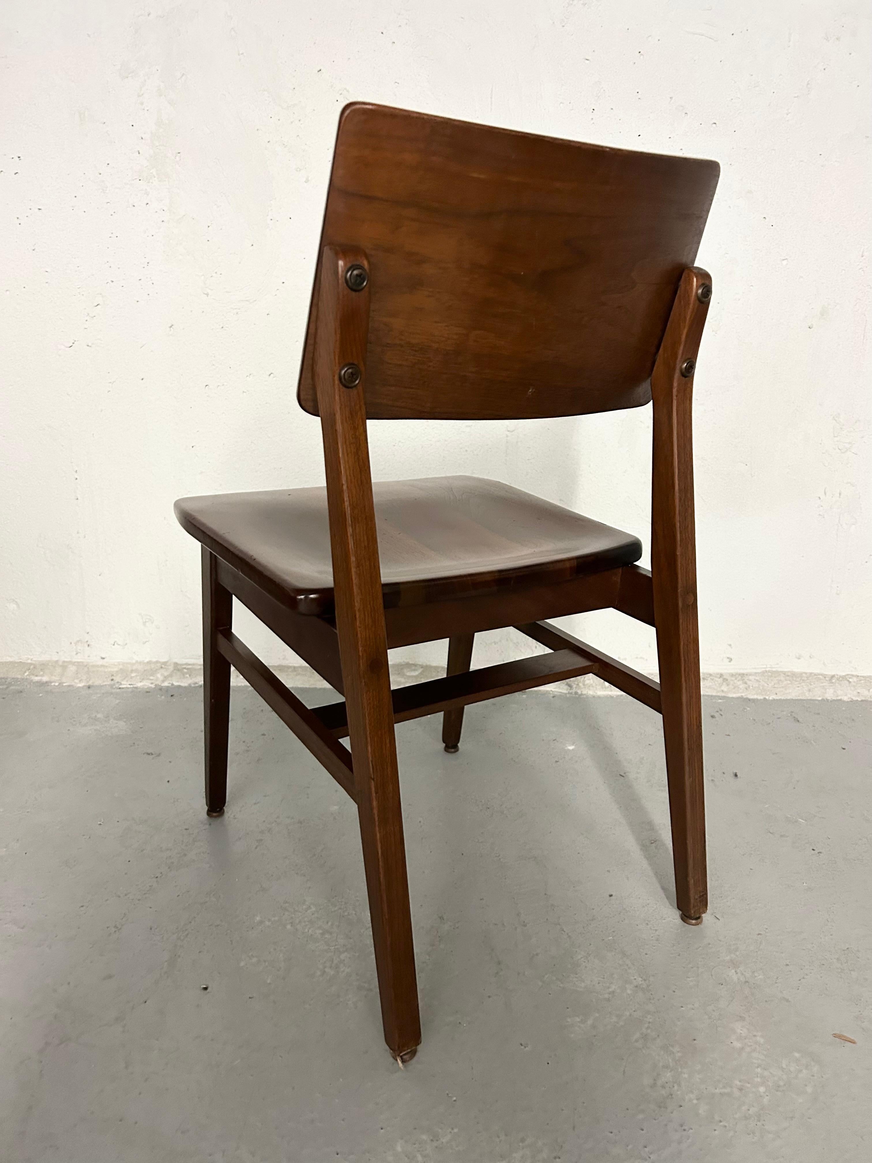 Mid Century Walnut Dining Chairs by BL Marble Co 8