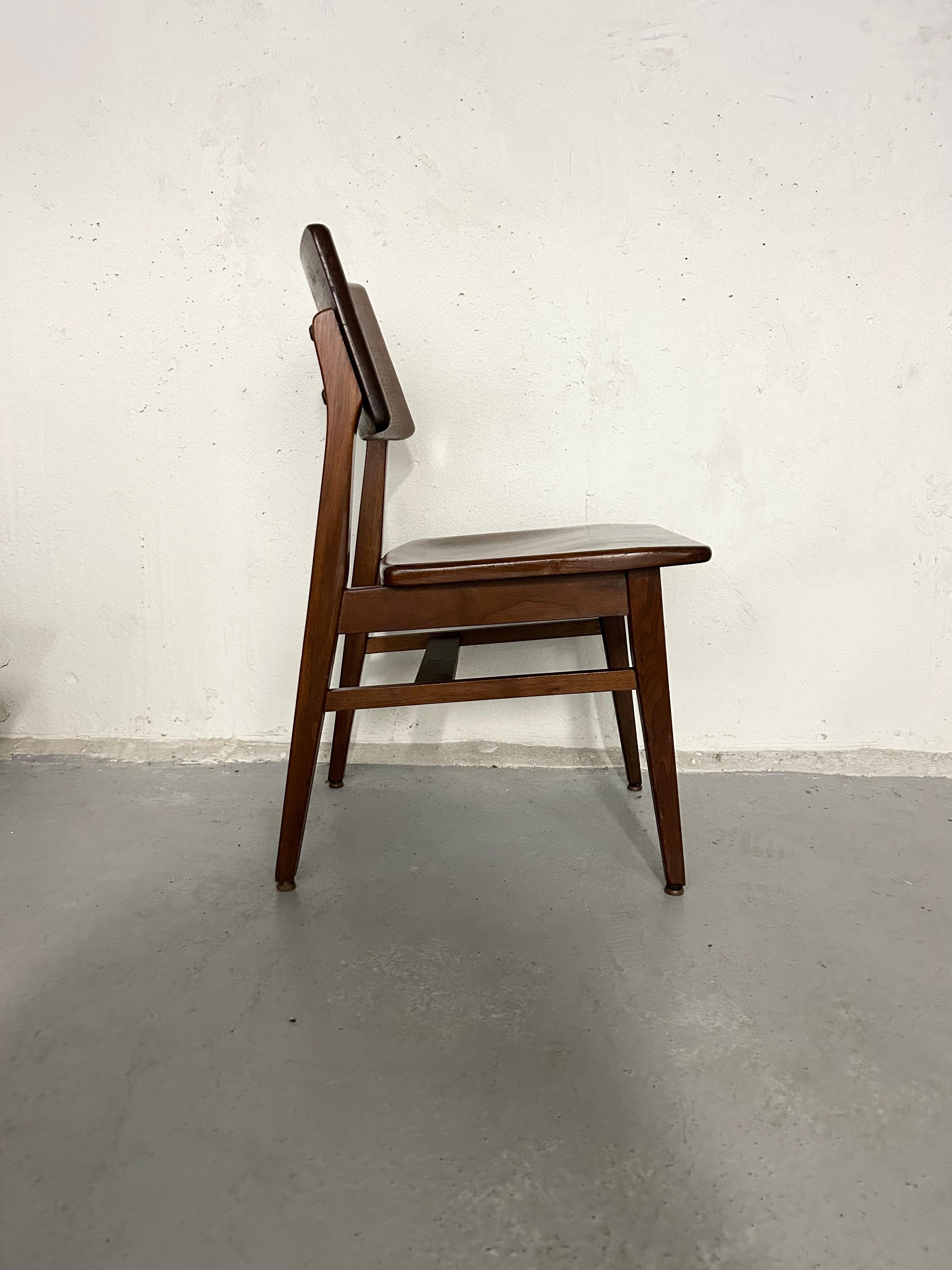 Mid Century Walnut Dining Chairs by BL Marble Co 3