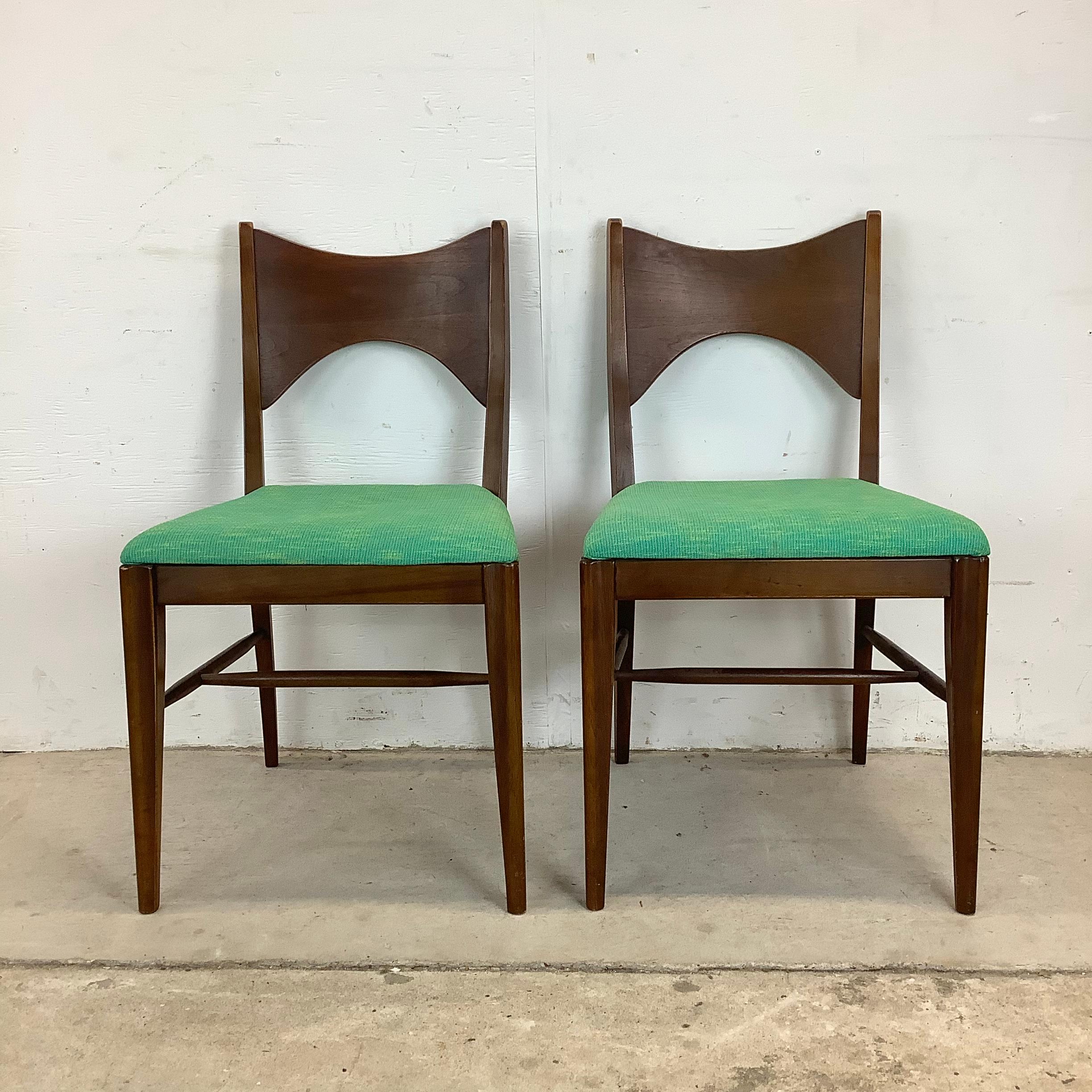 Mid-Century Modern Mid-Century Walnut Dining Chairs by Broyhill Saga- 6