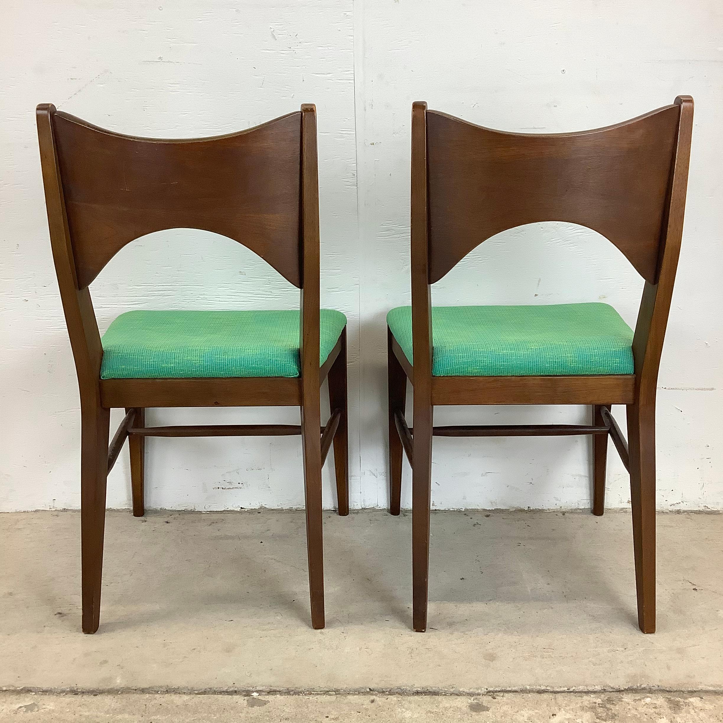 Mid-Century Walnut Dining Chairs by Broyhill Saga- 6 1