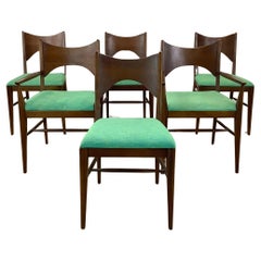 Mid-Century Walnut Dining Chairs by Broyhill Saga- 6