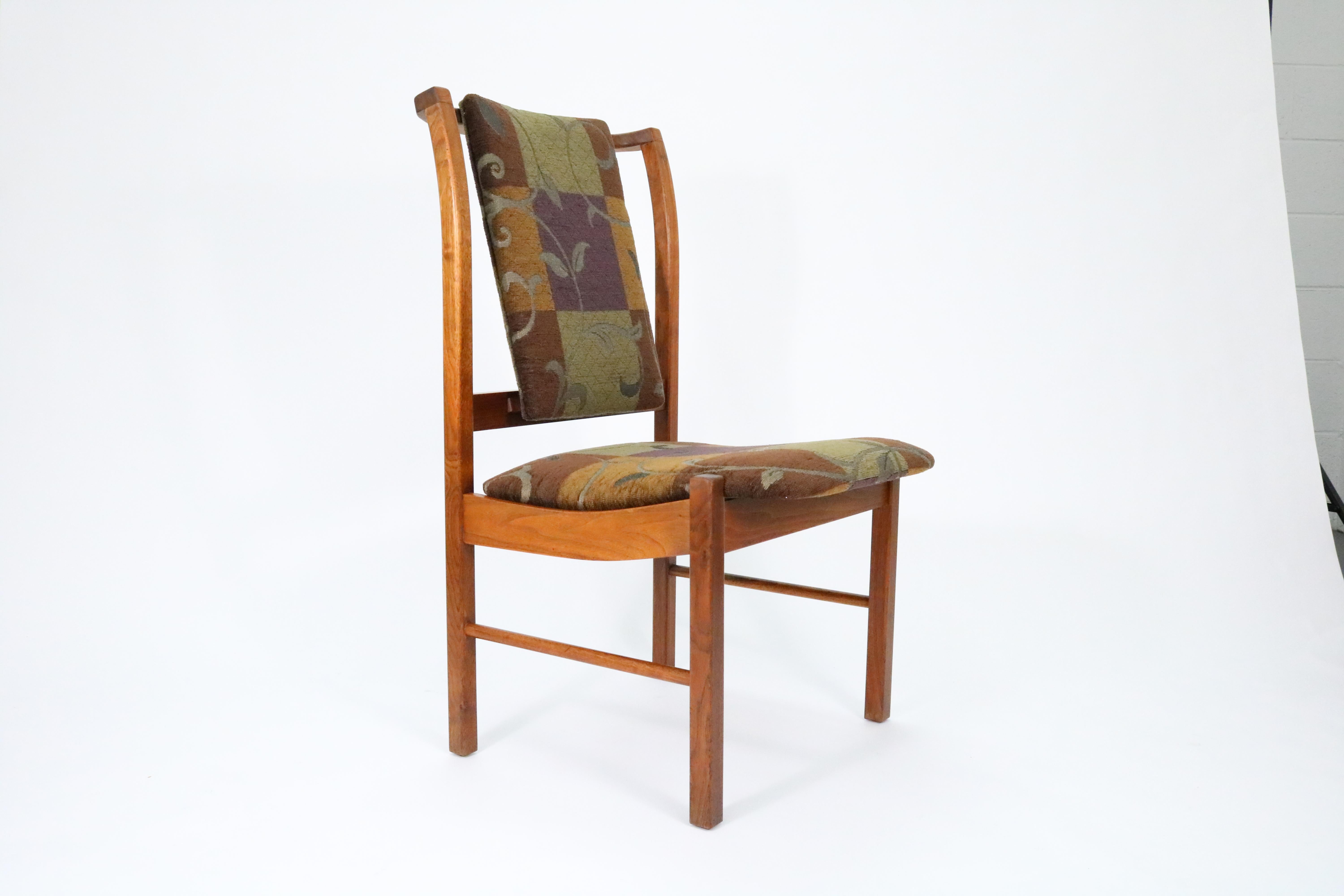 Mid-20th Century Lane Dining Chairs in Walnut, Set of 4