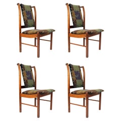 Lane Dining Chairs in Walnut, Set of 4