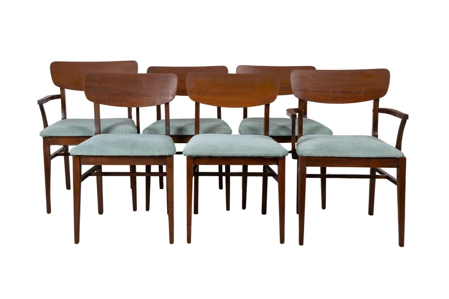 Mid-Century Modern Mid-Century Walnut Dining Chairs
