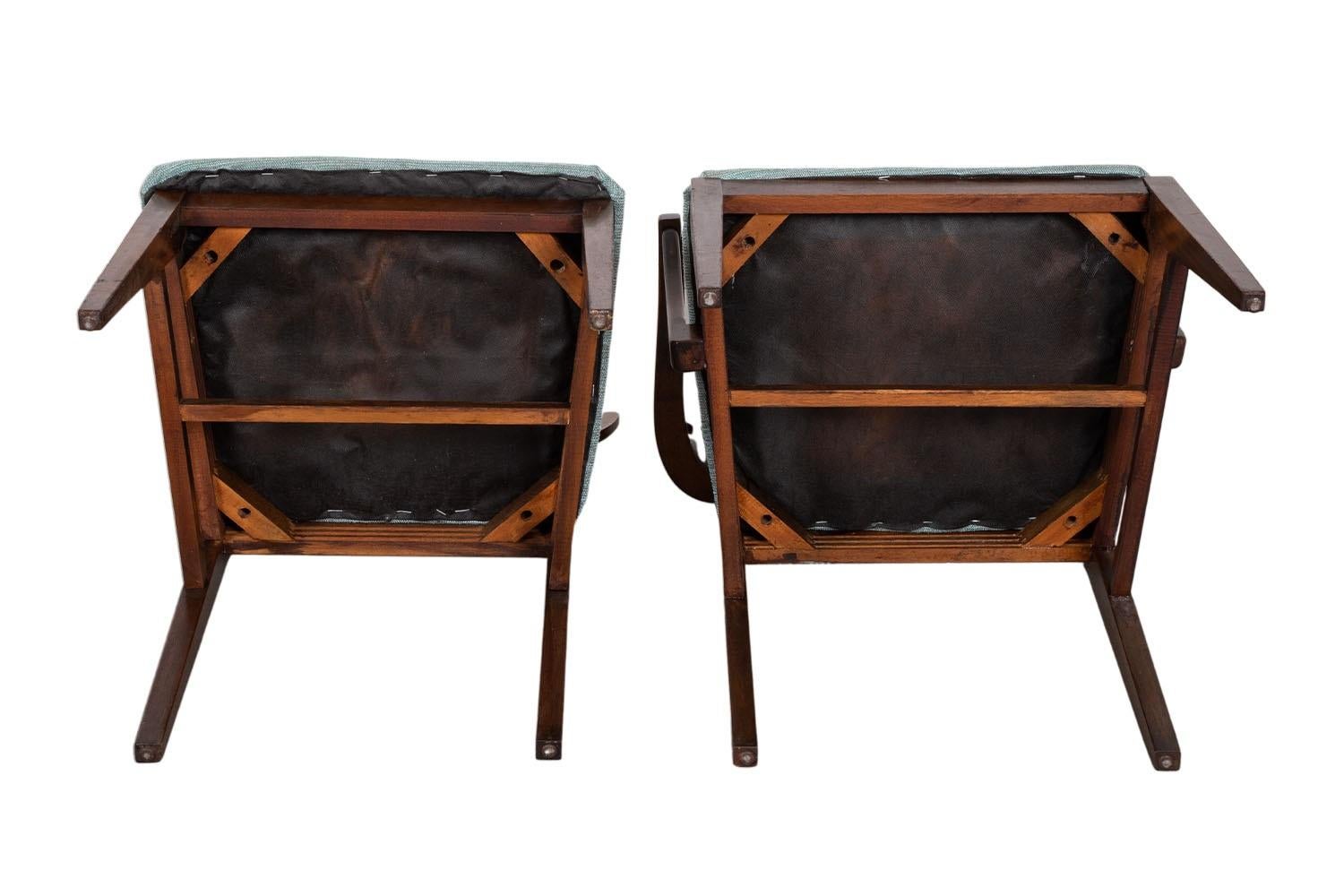 Mid-20th Century Mid-Century Walnut Dining Chairs