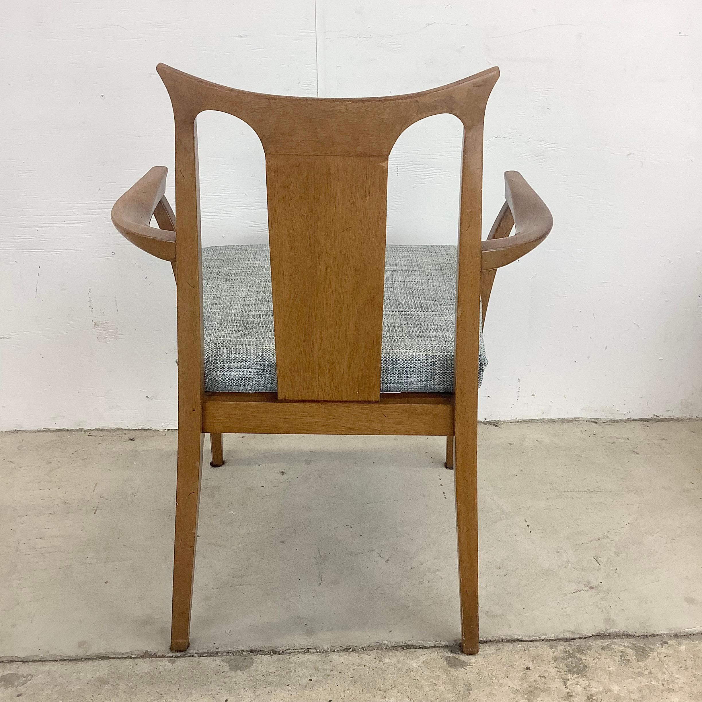 Mid-Century Walnut Dining Chairs From White Furniture- Set of Six 3