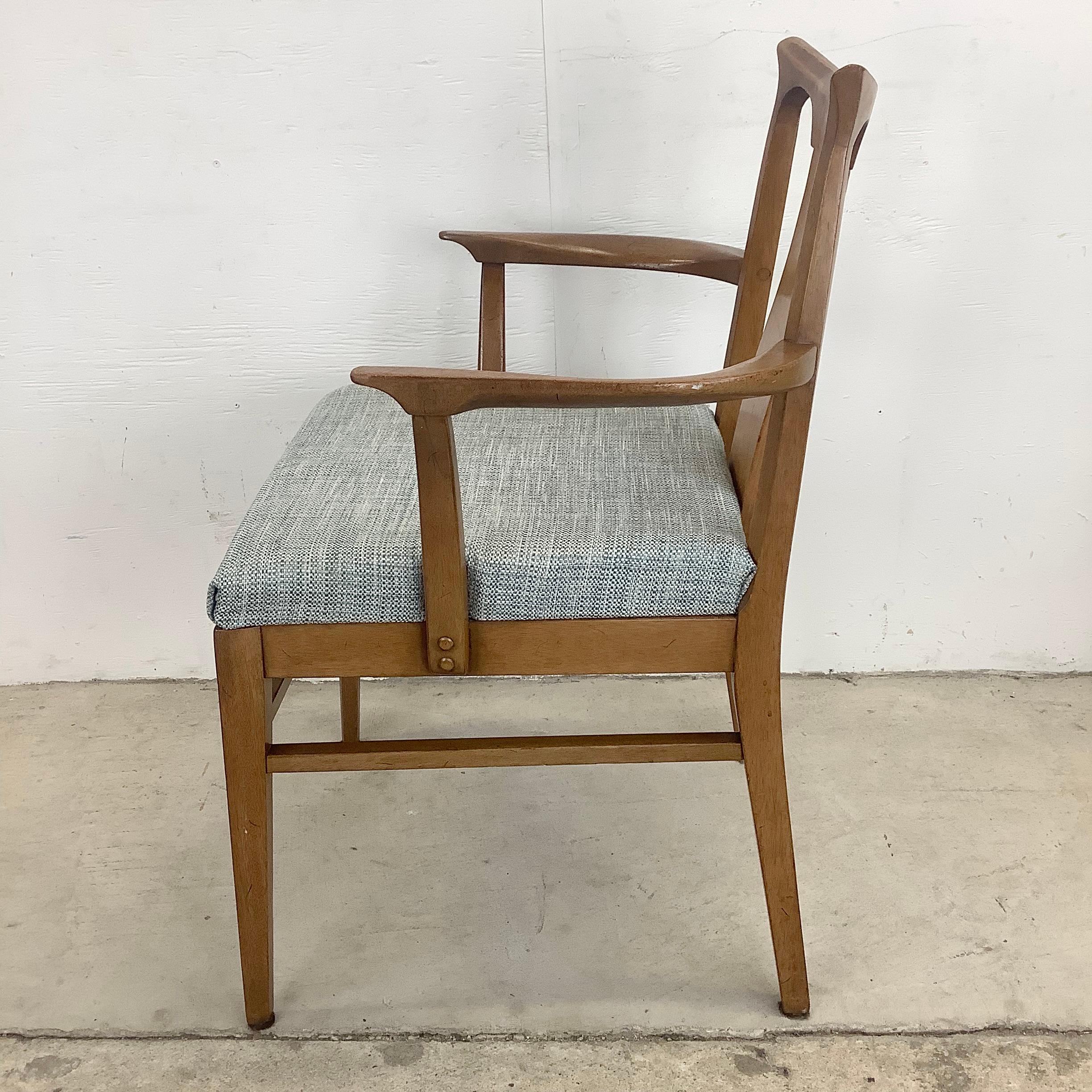 Mid-Century Walnut Dining Chairs From White Furniture- Set of Six 4
