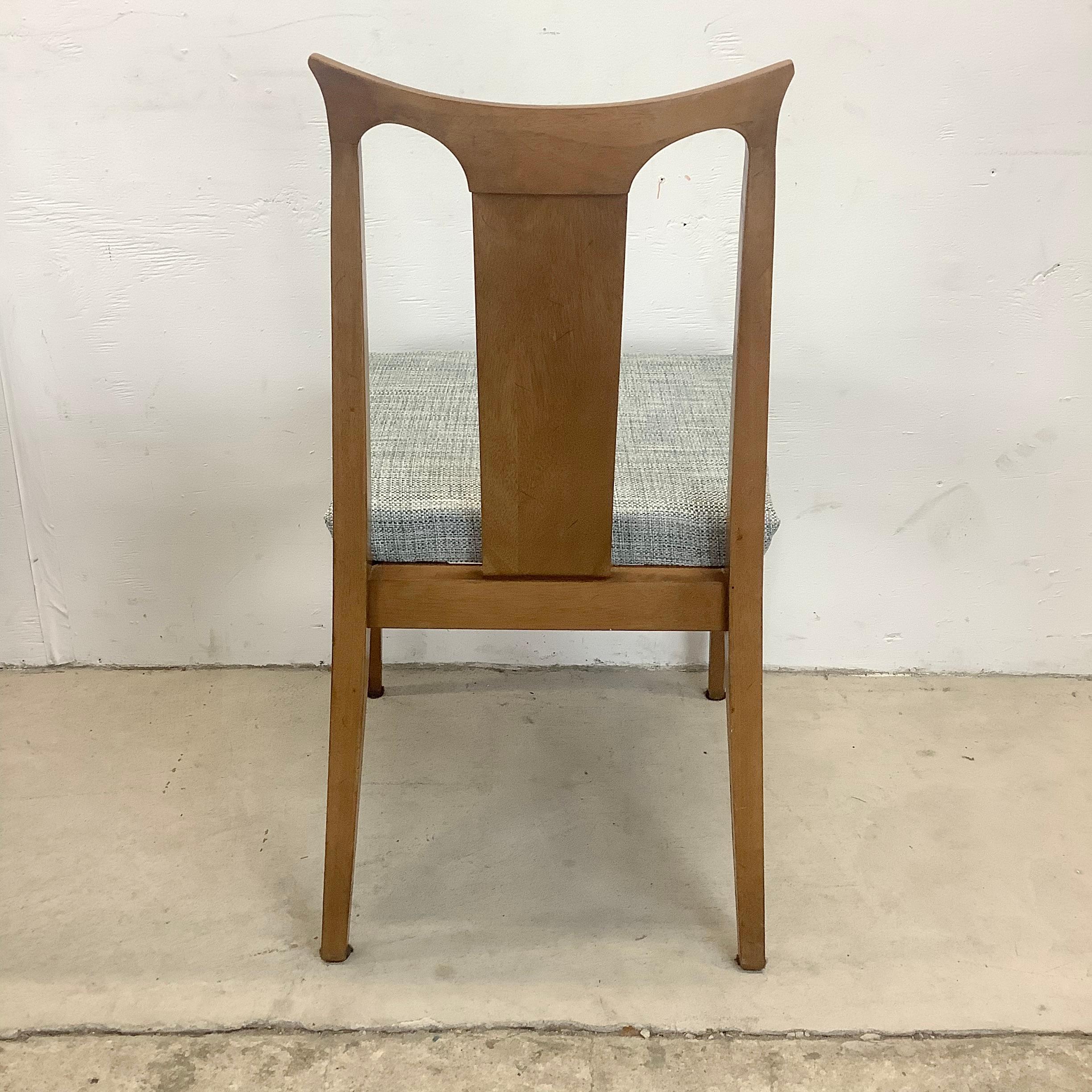 Mid-Century Walnut Dining Chairs From White Furniture- Set of Six In Good Condition In Trenton, NJ