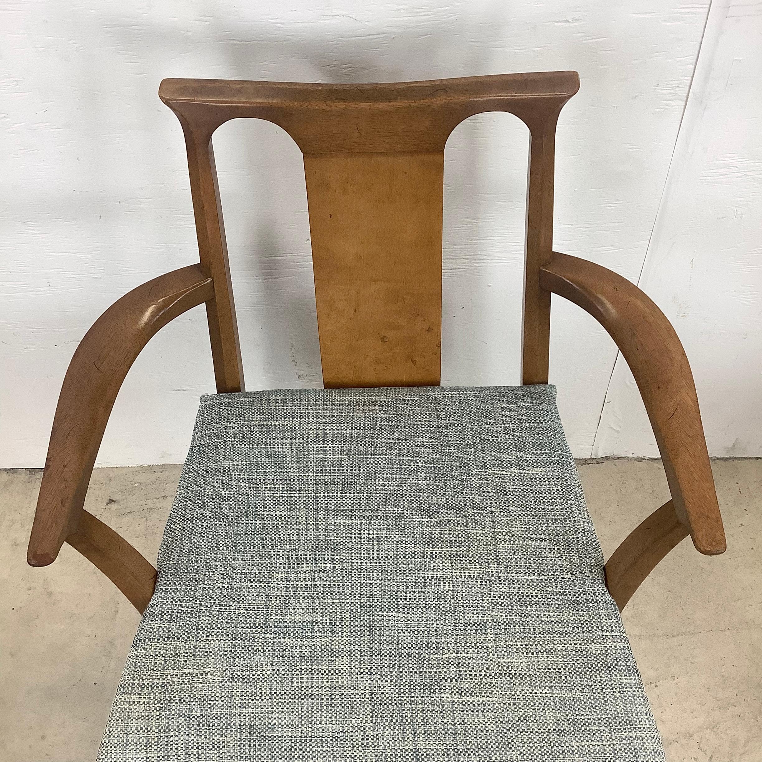 Mid-Century Walnut Dining Chairs From White Furniture- Set of Six 1