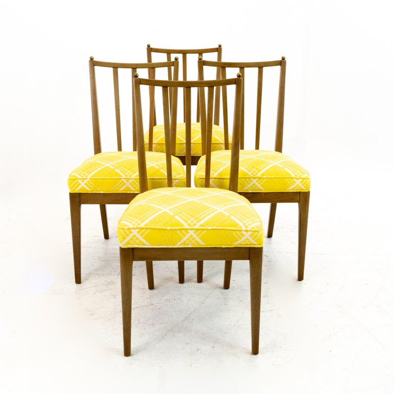 Mid Century Walnut Dining Chairs, Set of 6 For Sale at 1stDibs