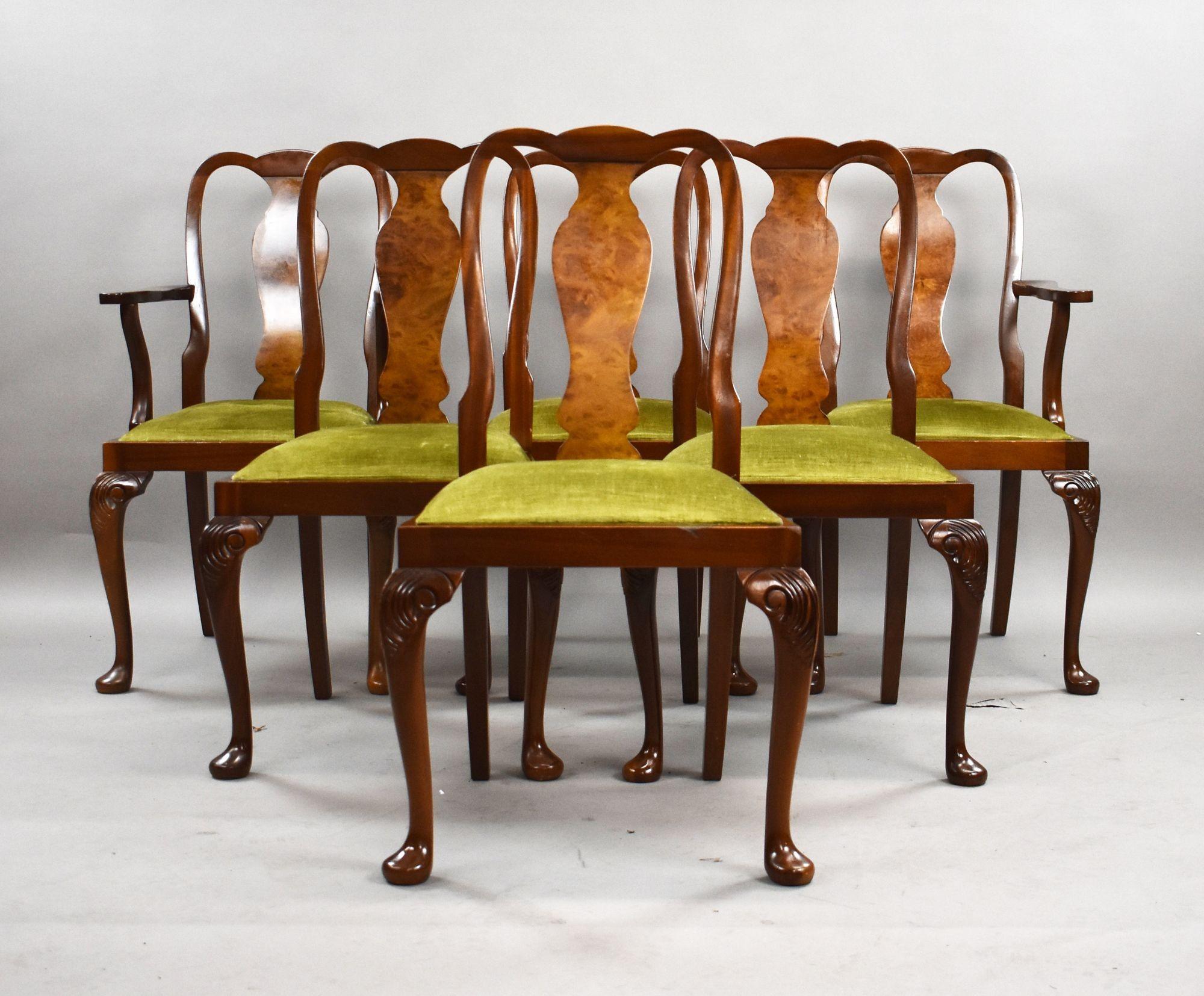 Suite da pranzo in noce del metà secolo in vendita 9