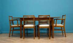 Mid-Century Walnut Dining Table and 6 Chairs from Gimson and Slater, 1950s