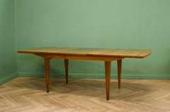 Mid Century Walnut Dining Table by Alfred COX for Heals, 1950s