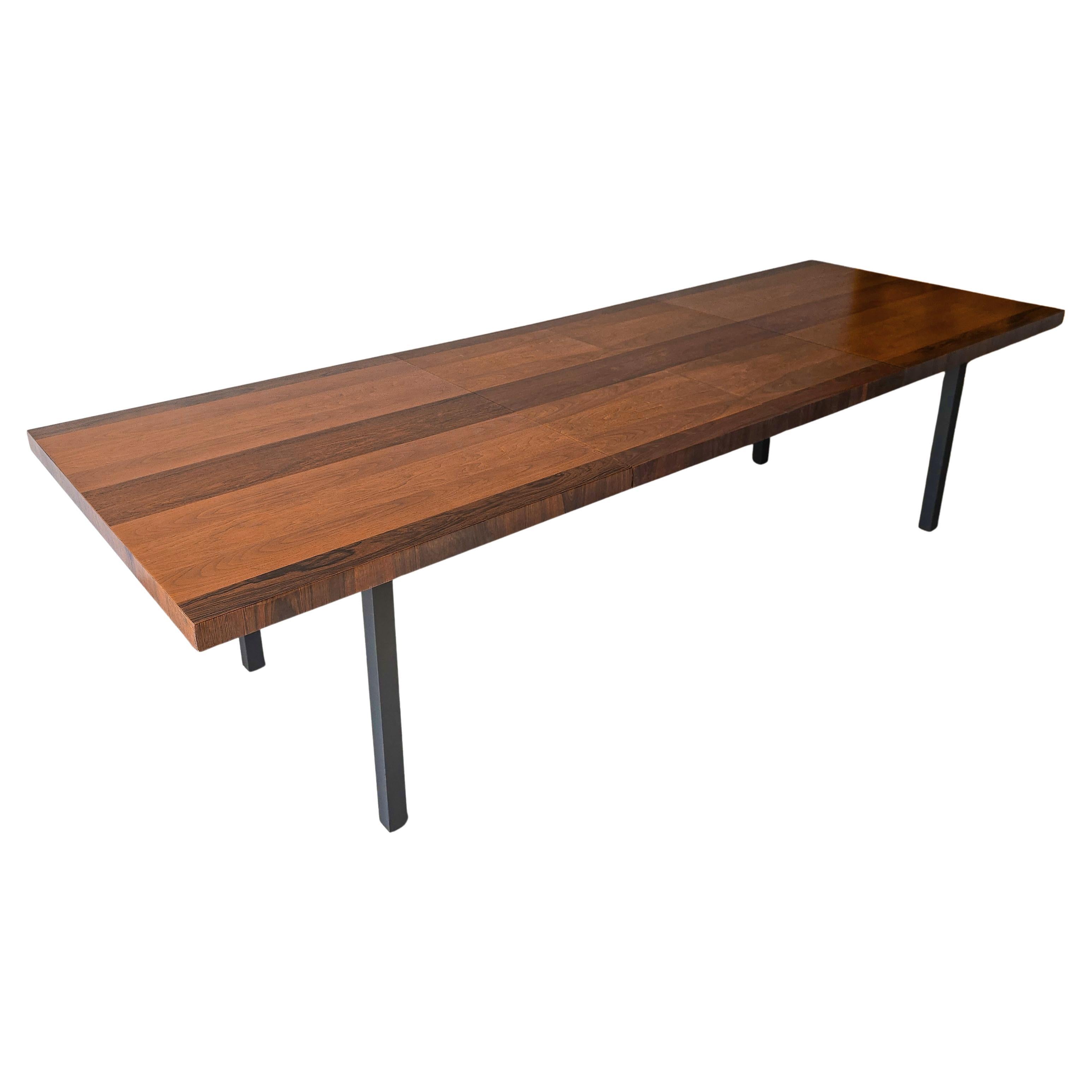 Mid Century Walnut Dining Table by Milo Baughman For Sale