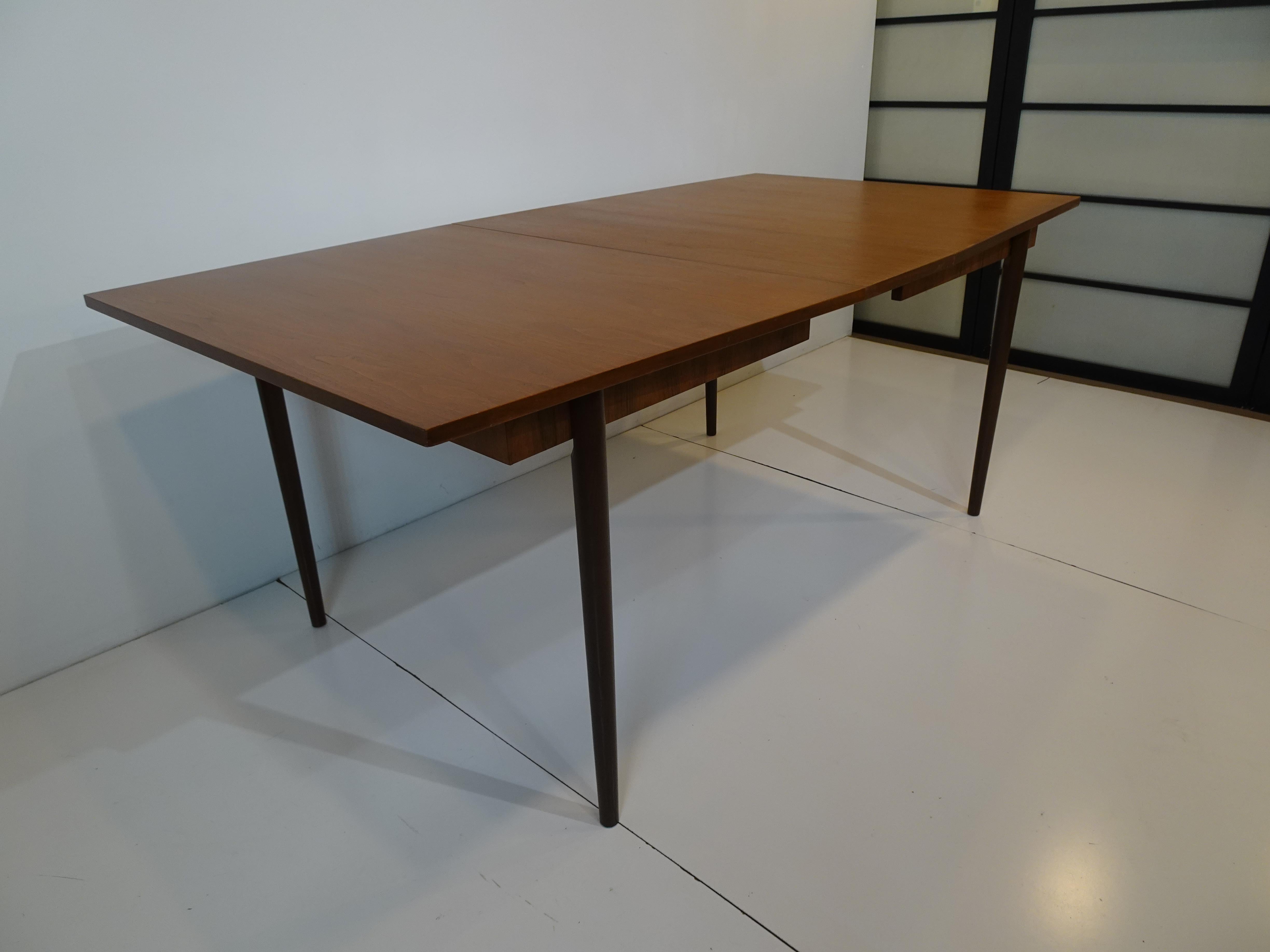 American Mid Century Walnut Dining Table by Paul Browning for Stanley 