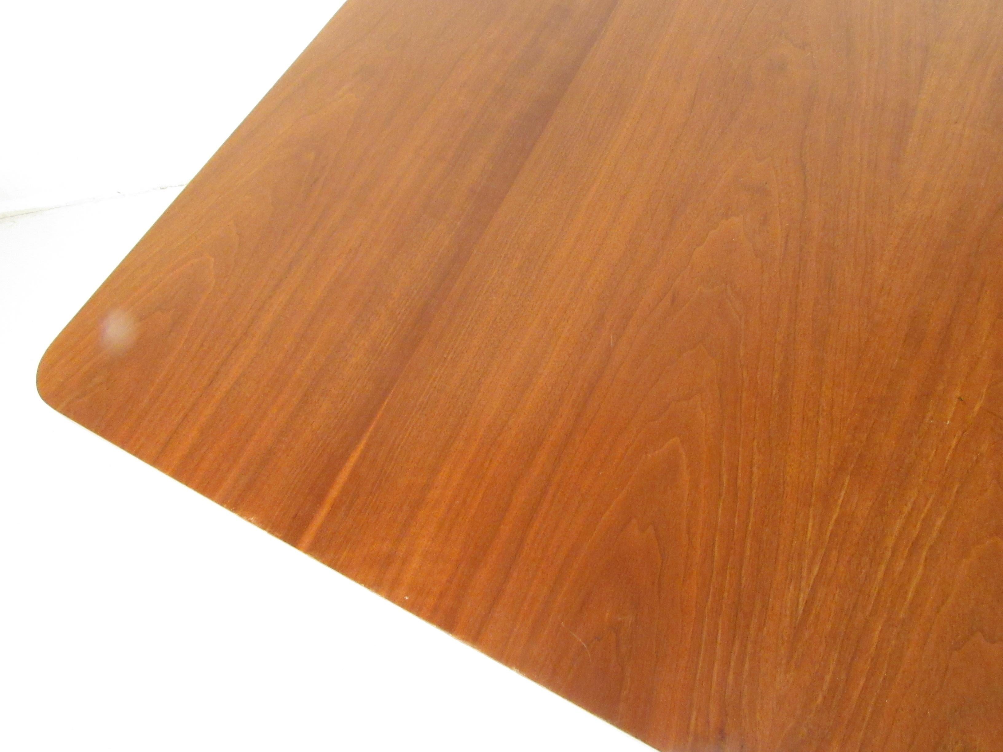 American Midcentury Walnut Dining Table