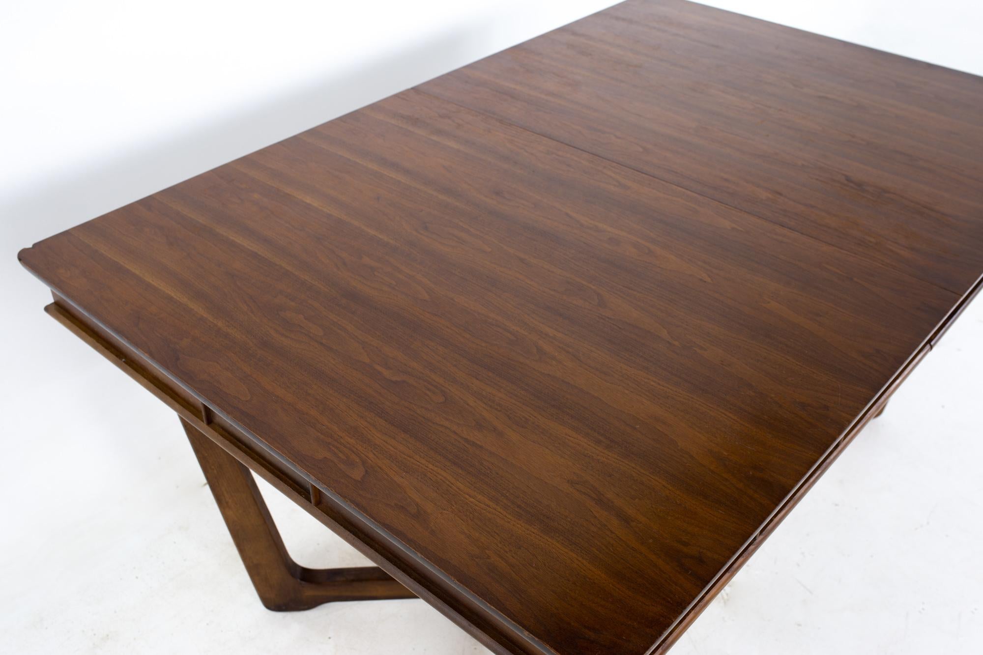 Mid Century Walnut Dining Table For Sale 1