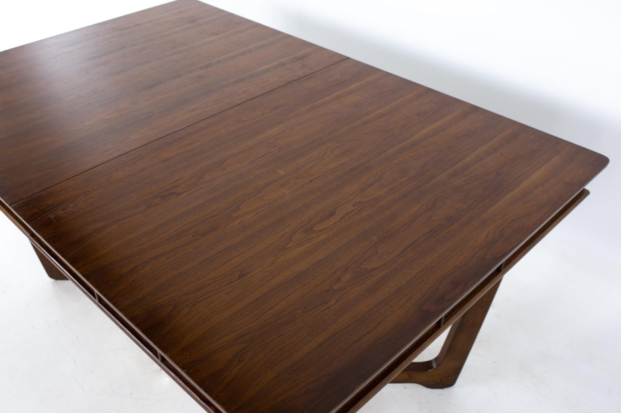 Mid Century Walnut Dining Table For Sale 2