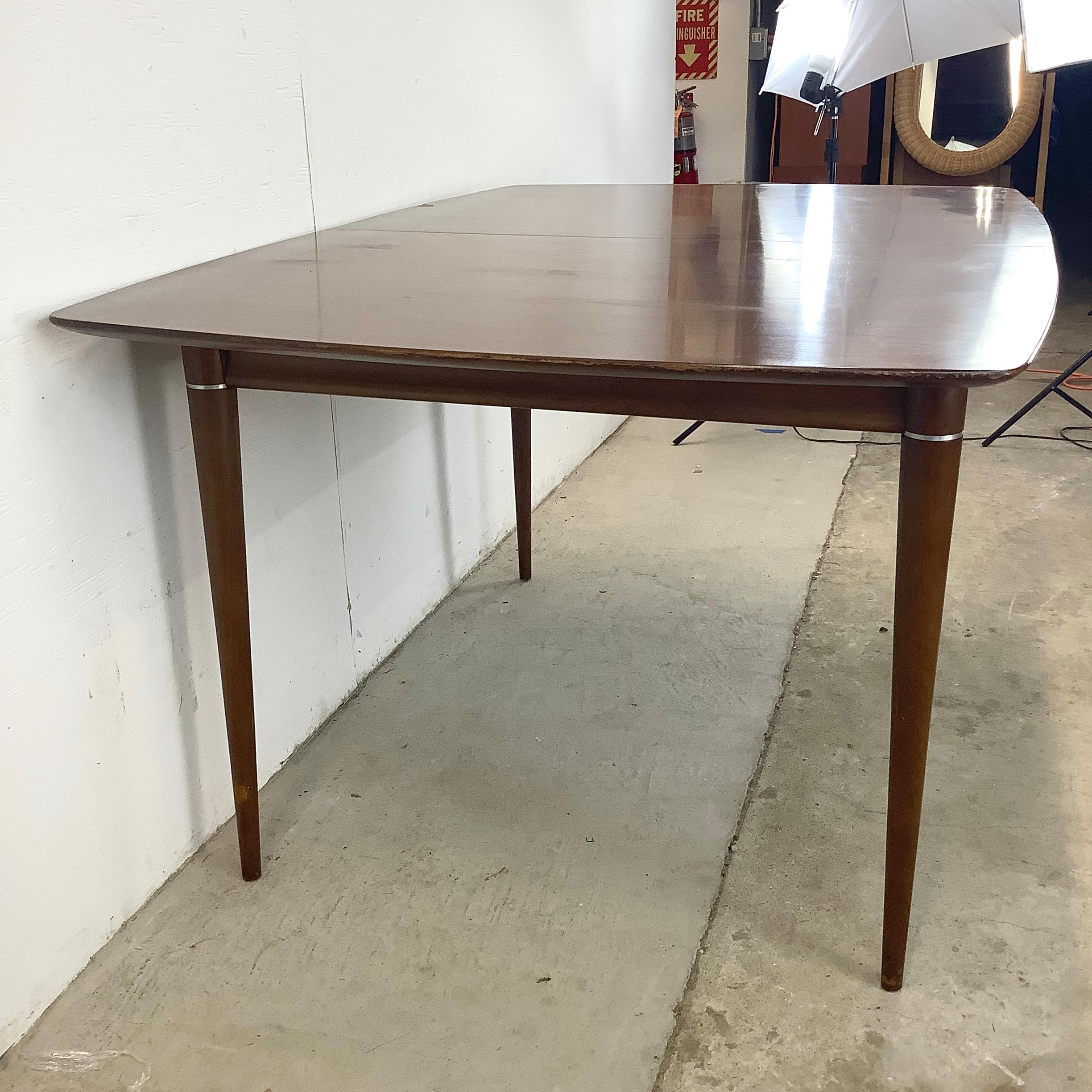 Mid-Century Walnut Dining Table w/ leaf 2