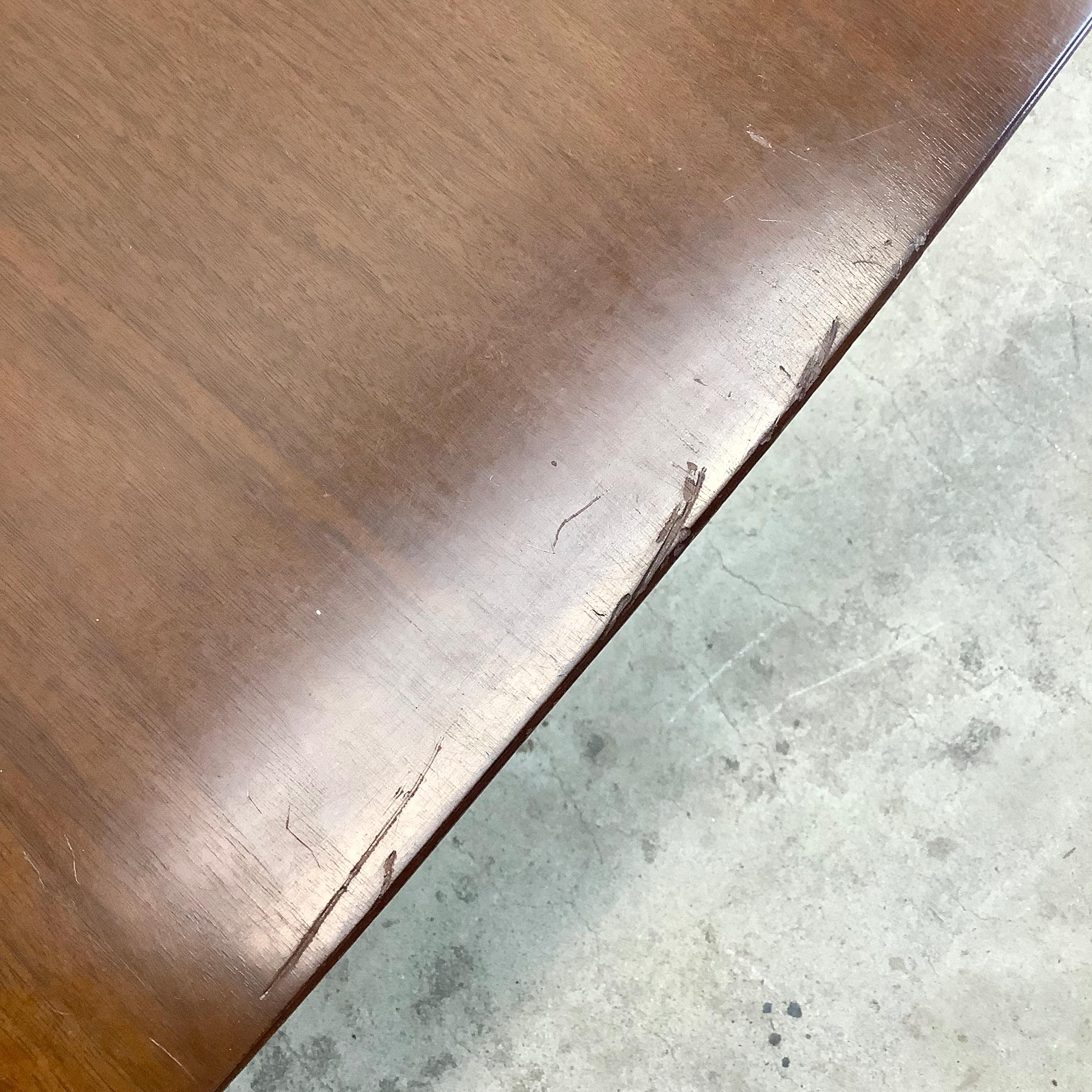 Mid-Century Walnut Dining Table w/ leaf 8