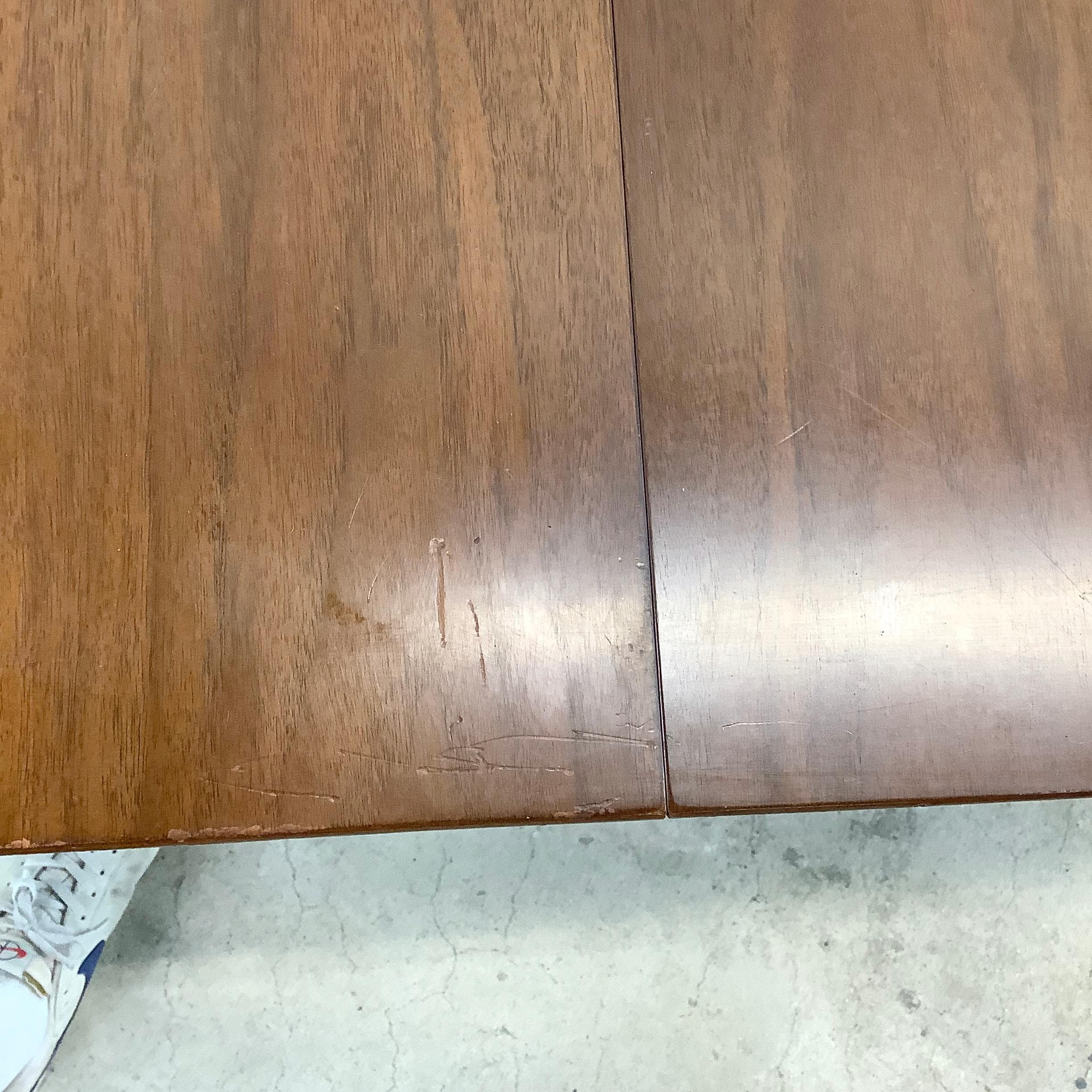 Mid-Century Walnut Dining Table w/ leaf 10