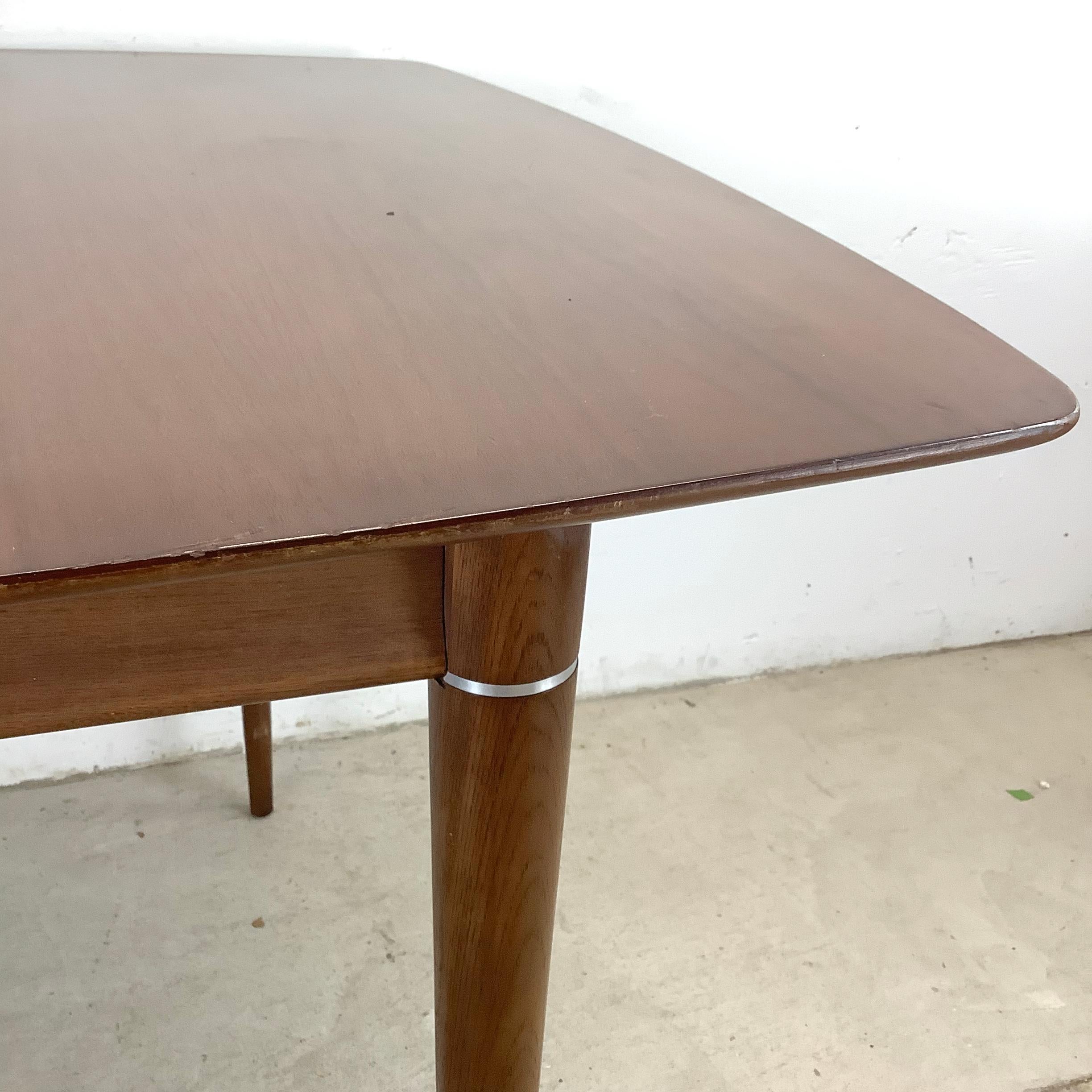 Mid-Century Walnut Dining Table w/ leaf 11