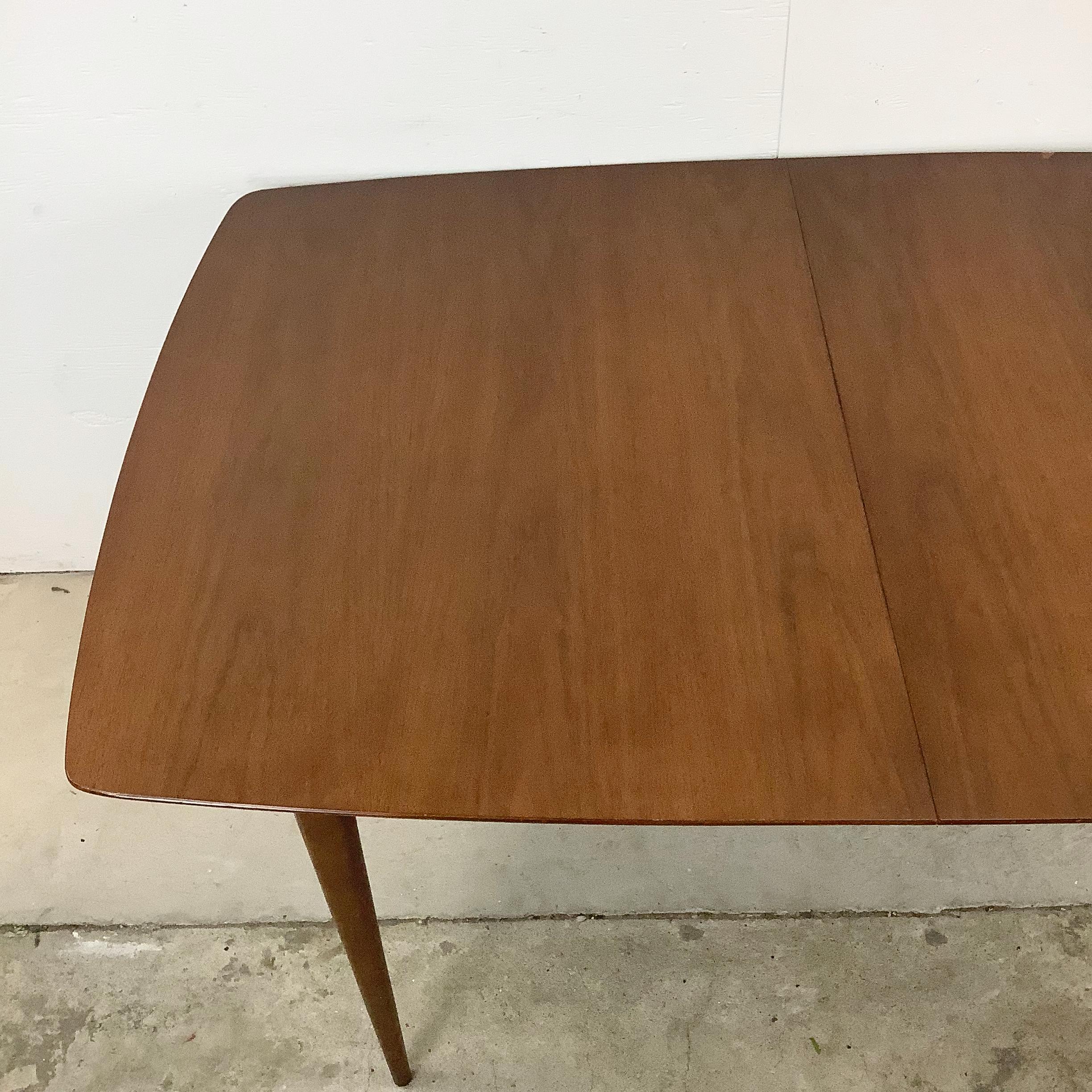 Unknown Mid-Century Walnut Dining Table w/ leaf