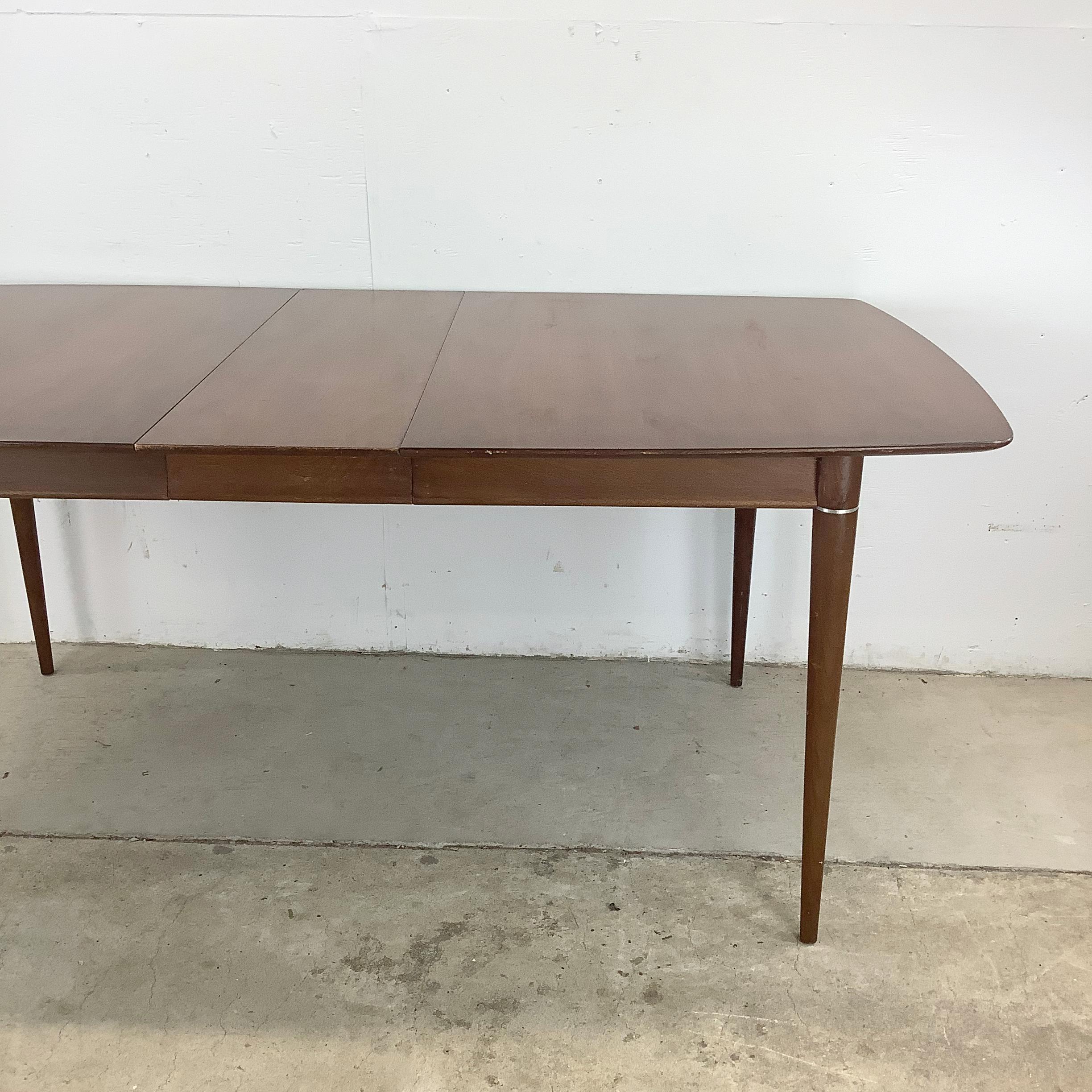 Mid-Century Walnut Dining Table w/ leaf 1