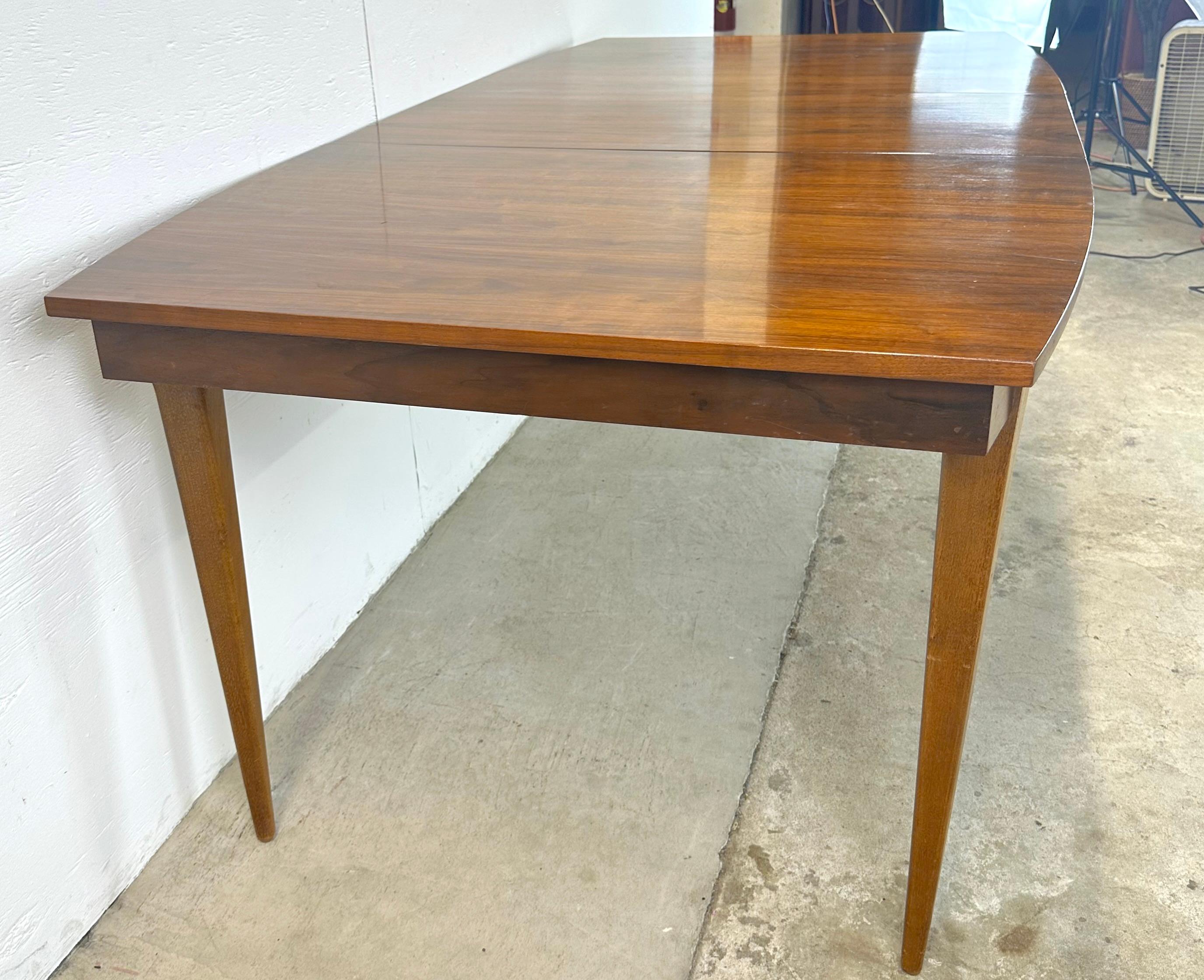 Mid-Century Walnut Dining Table with Leaf 9