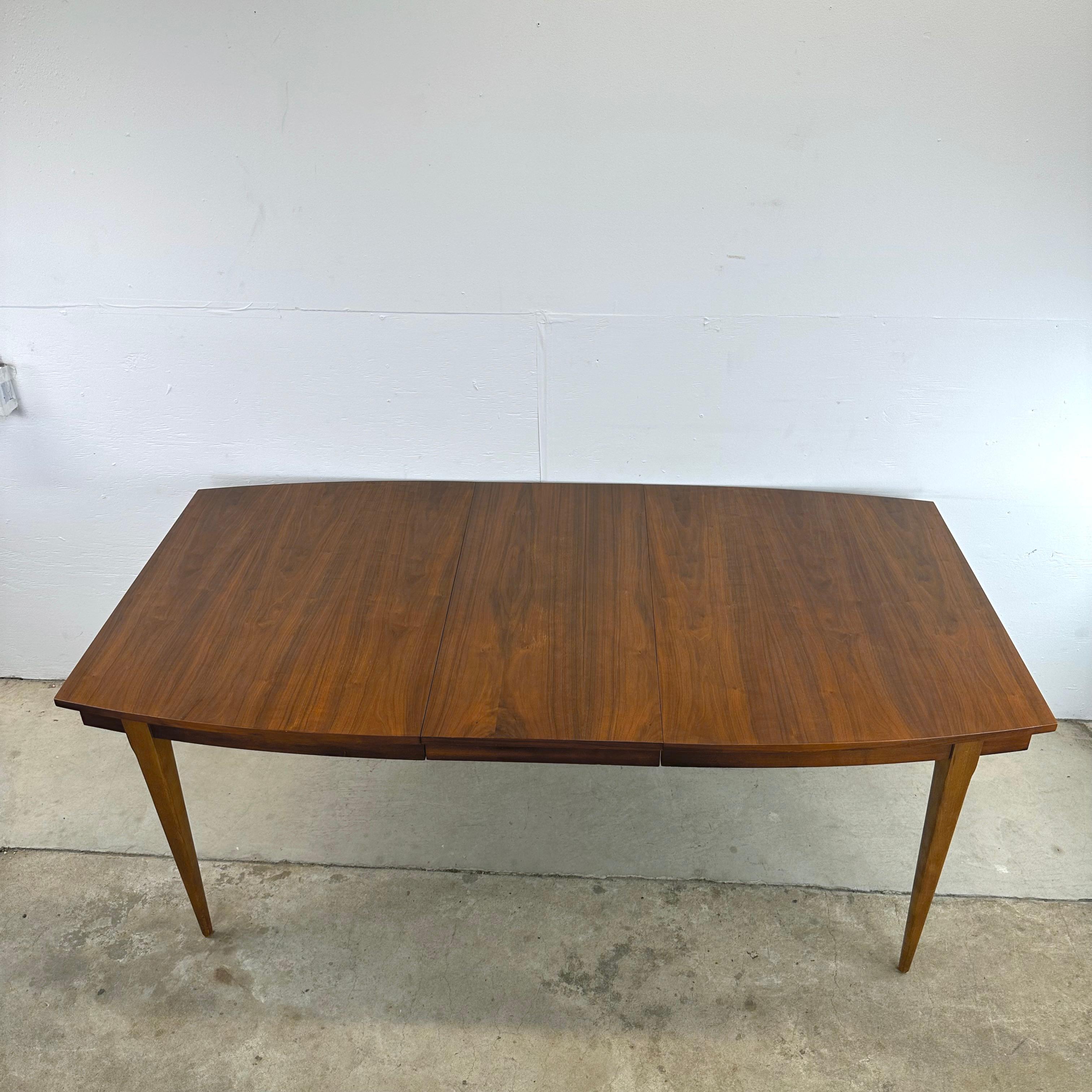 Mid-Century Walnut Dining Table with Leaf 11