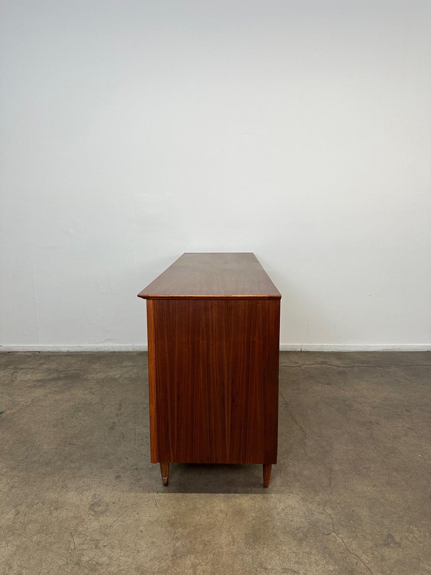Mid Century Walnut Dresser by Kroehler 7