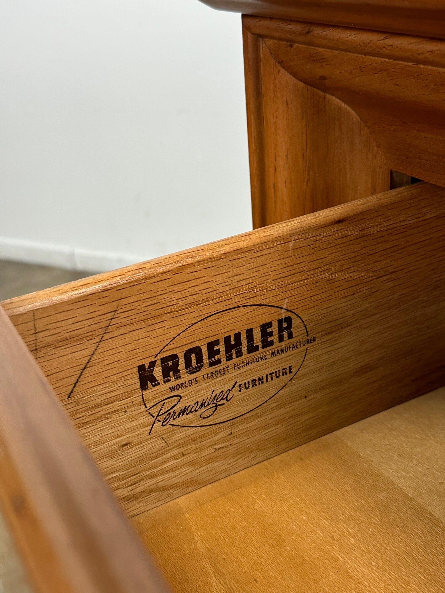 Mid-Century Modern Mid Century Walnut Dresser by Kroehler