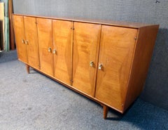 Mid-Century Walnut Dresser by Ramseur w/ Diamond Pattern Front