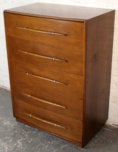 Mid-Century Walnut Dresser by T. H. Robsjohn-Gibbings for Widdicomb