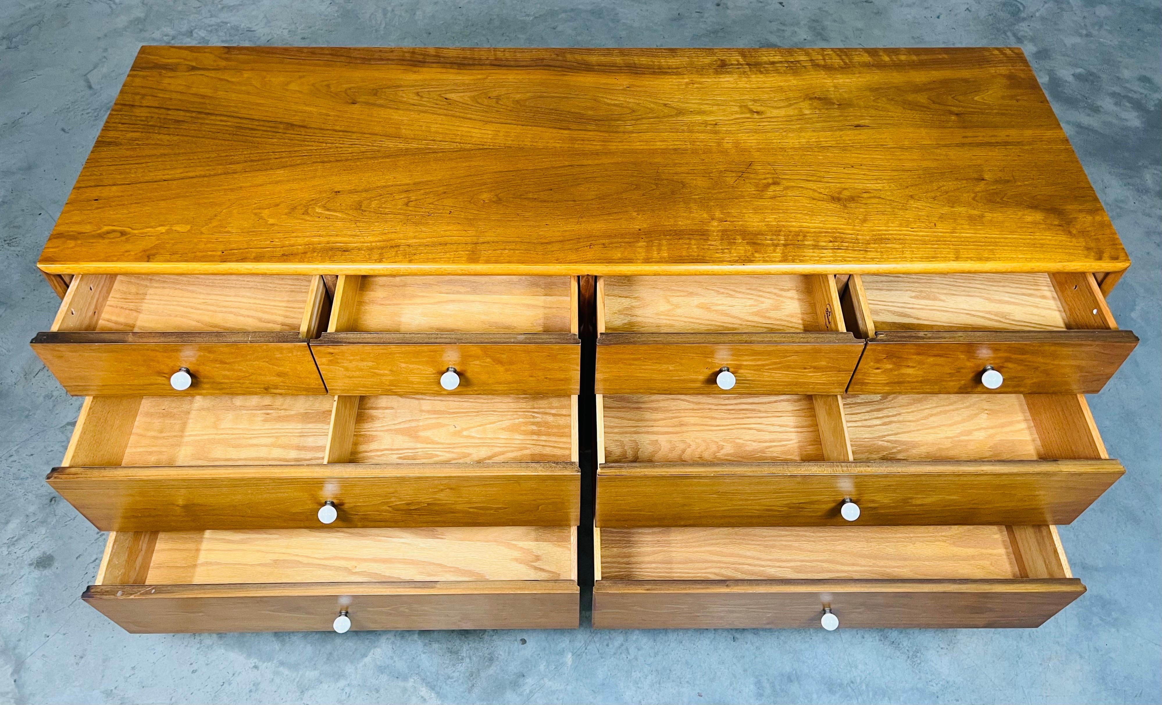 American Mid-Century Walnut Dresser Or Credenza By Kipp Stewart For Drexel Declaration