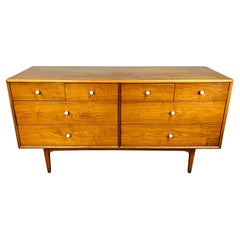 Mid-Century Walnut Dresser Or Credenza By Kipp Stewart For Drexel Declaration