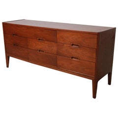 Mid-Century Walnut Dresser Set by United Furniture Company