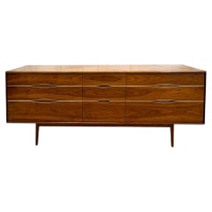 Mid-Century Walnut Dresser w/ Eyelet Drawers