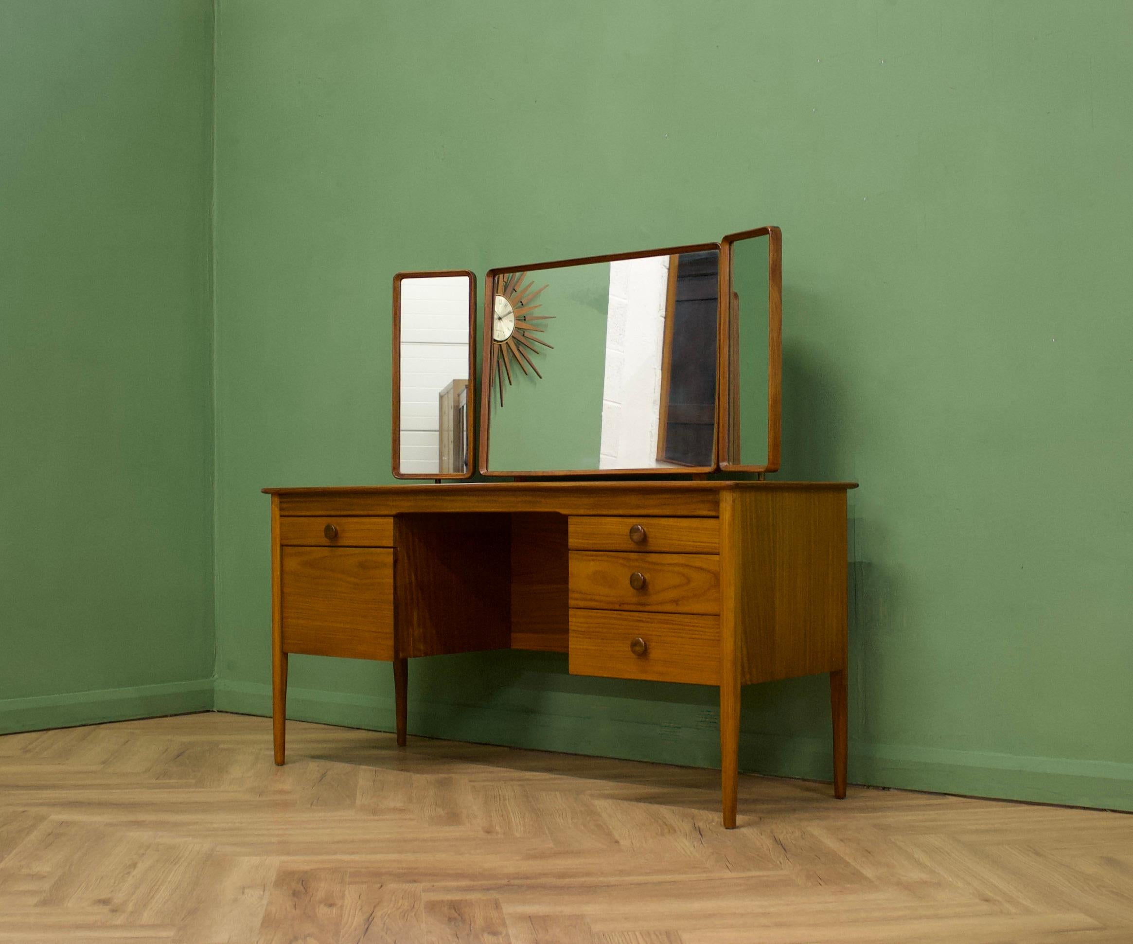 Mid-Century Modern Mid-Century Walnut Dressing Table from Butilux, 1960s For Sale