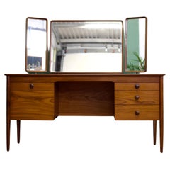 Vintage Mid-Century Walnut Dressing Table from Butilux, 1960s