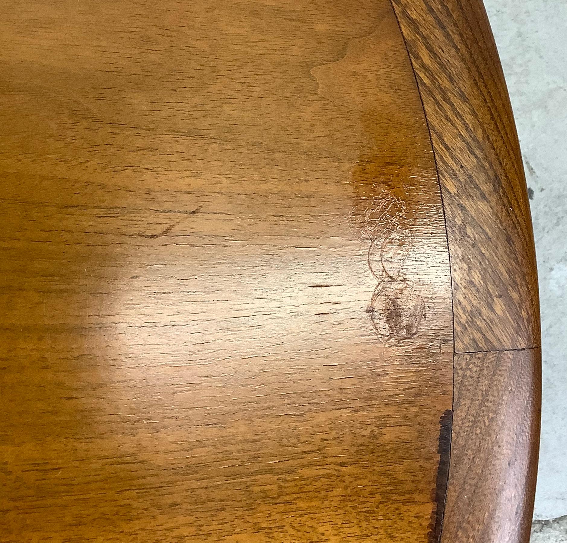 Mid-Century Walnut End Table For Sale 9