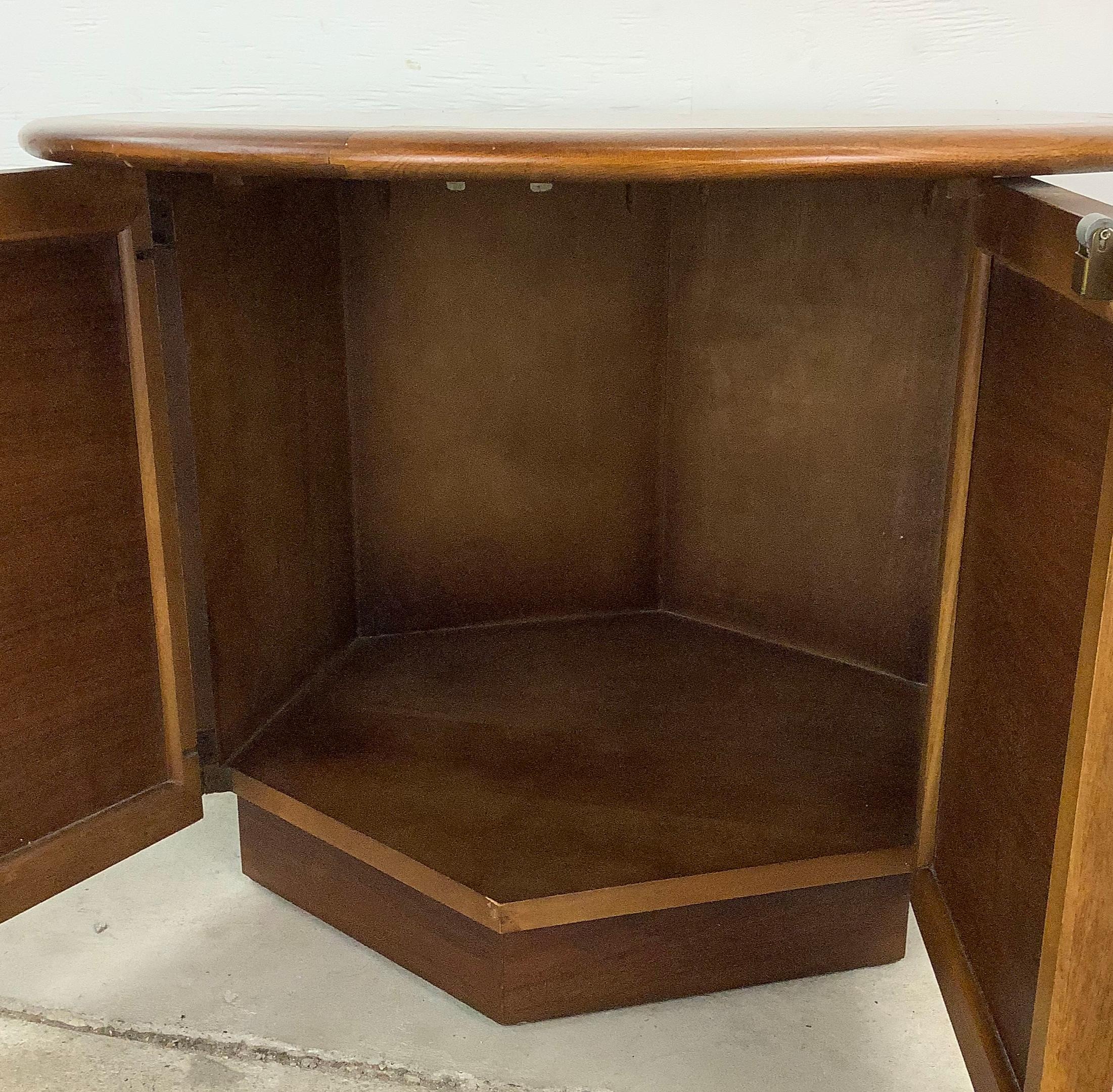American Mid-Century Walnut End Table For Sale