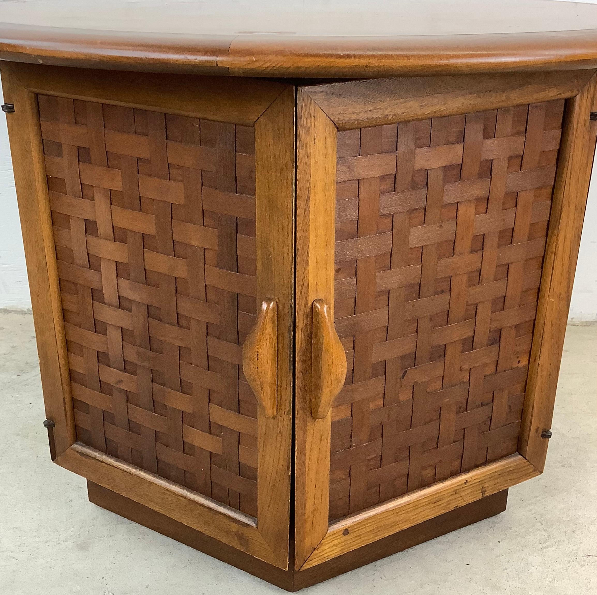 Mid-Century Walnut End Table For Sale 1
