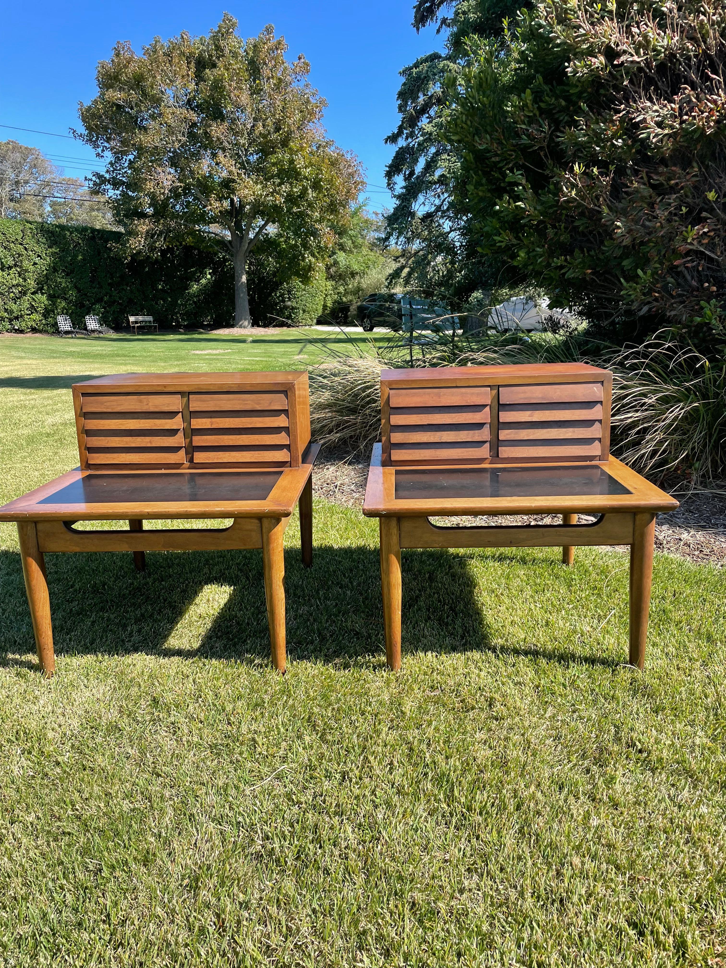 Mid Century Walnut End Tables by Merton Gershun for American of Martinsville 5