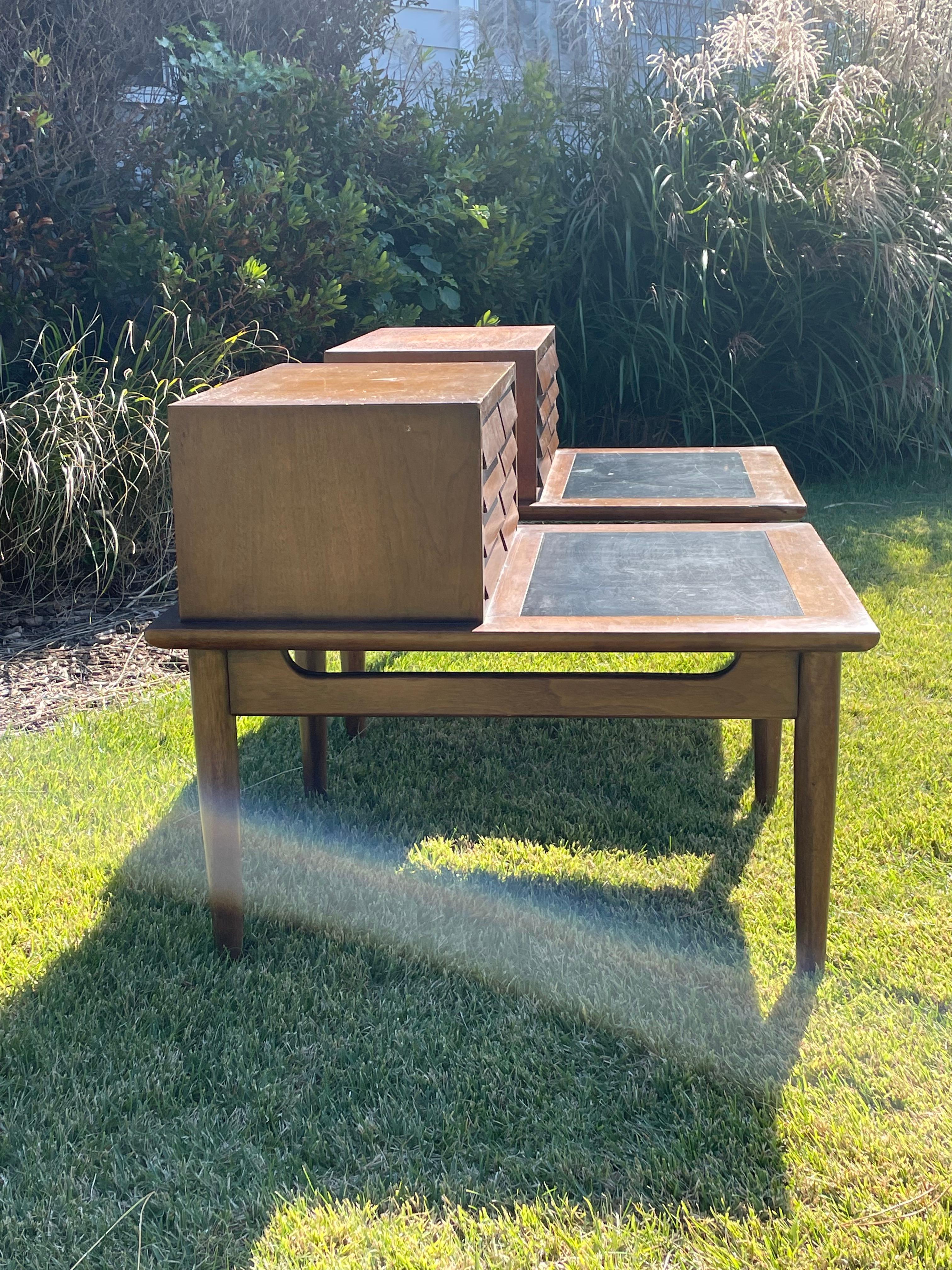 Mid Century Walnut End Tables by Merton Gershun for American of Martinsville 8