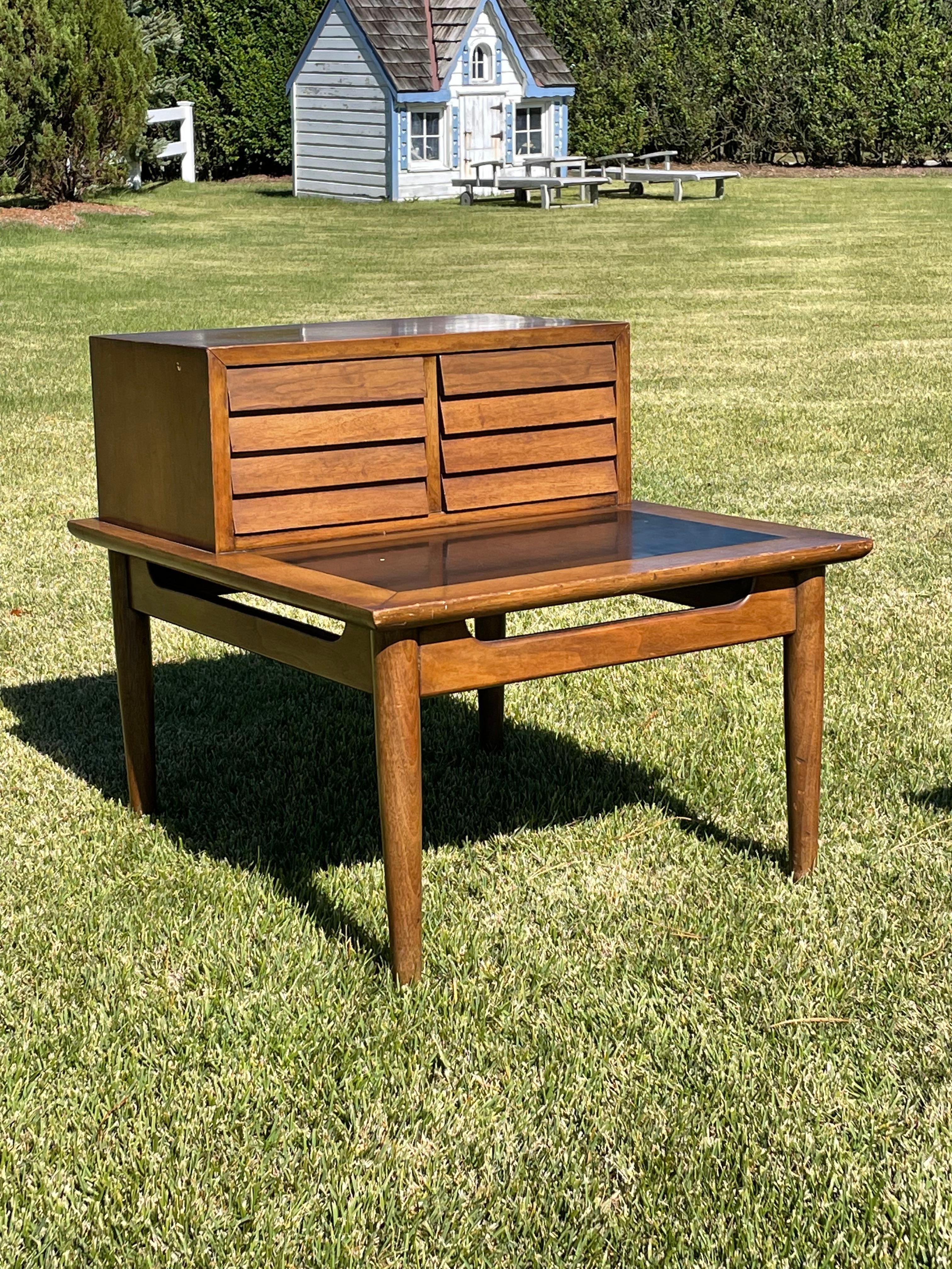 Mid Century Walnut End Tables by Merton Gershun for American of Martinsville 4