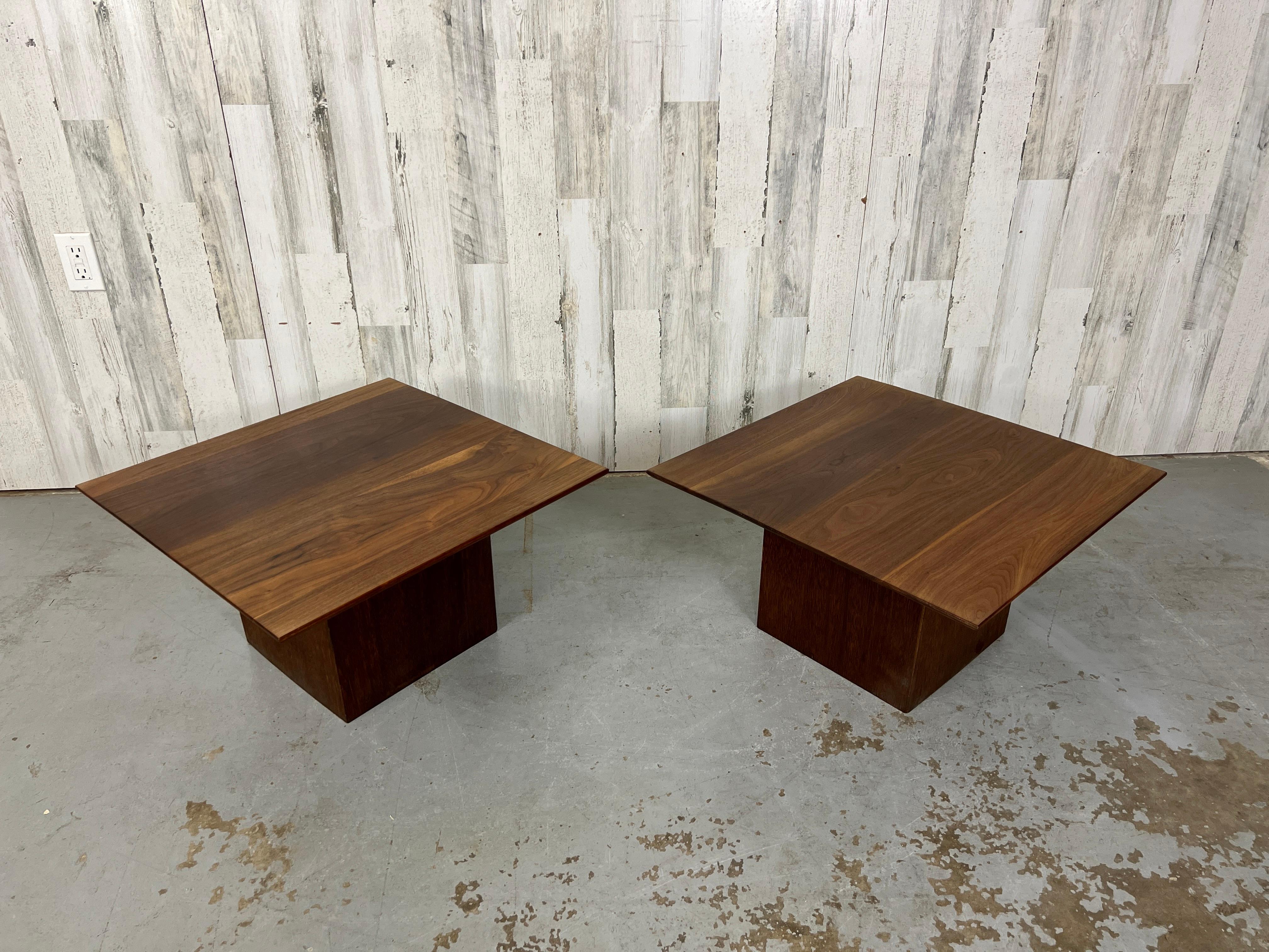 Midcentury Walnut End Tables For Sale 4