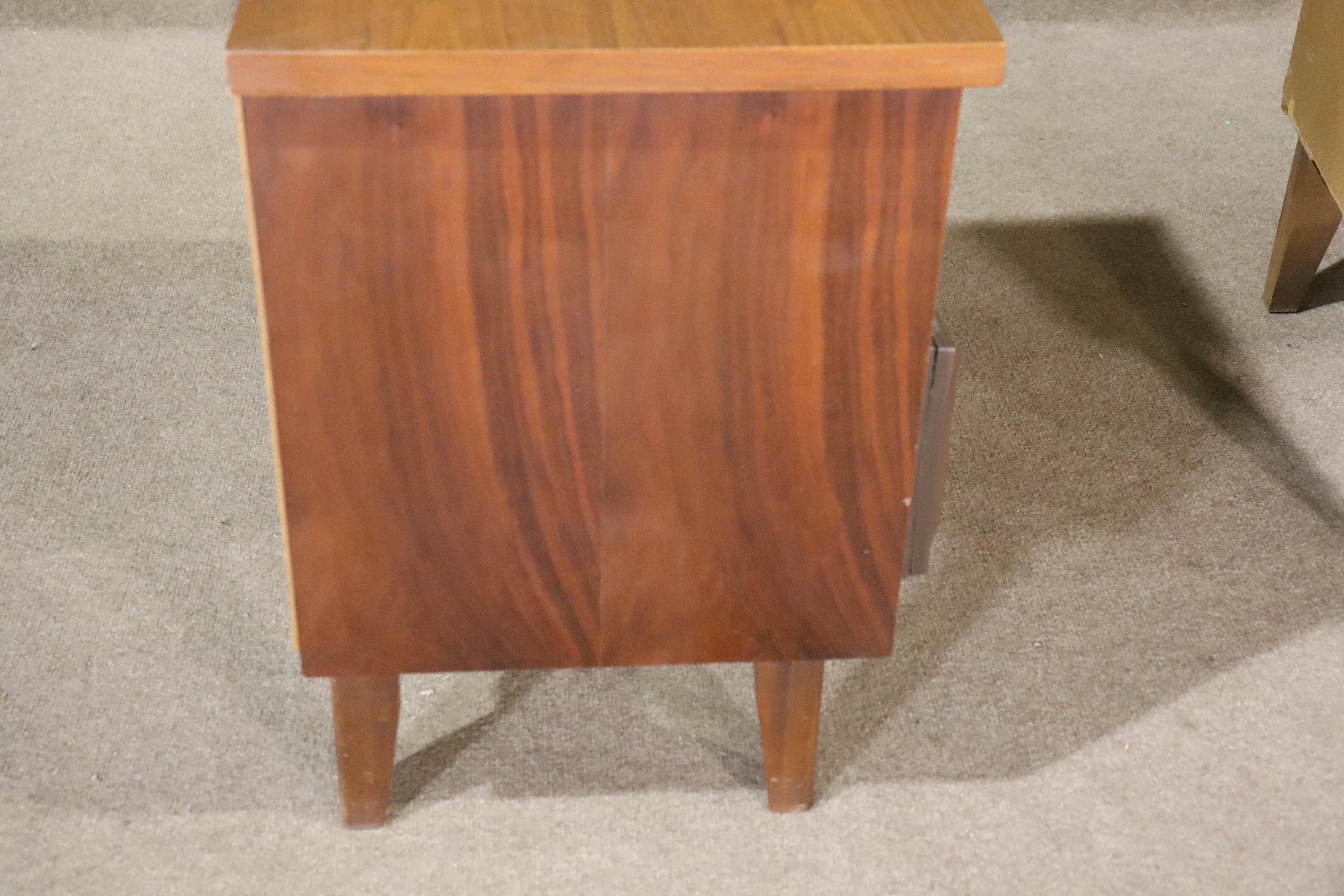 Mid-Century Walnut End Tables For Sale 5
