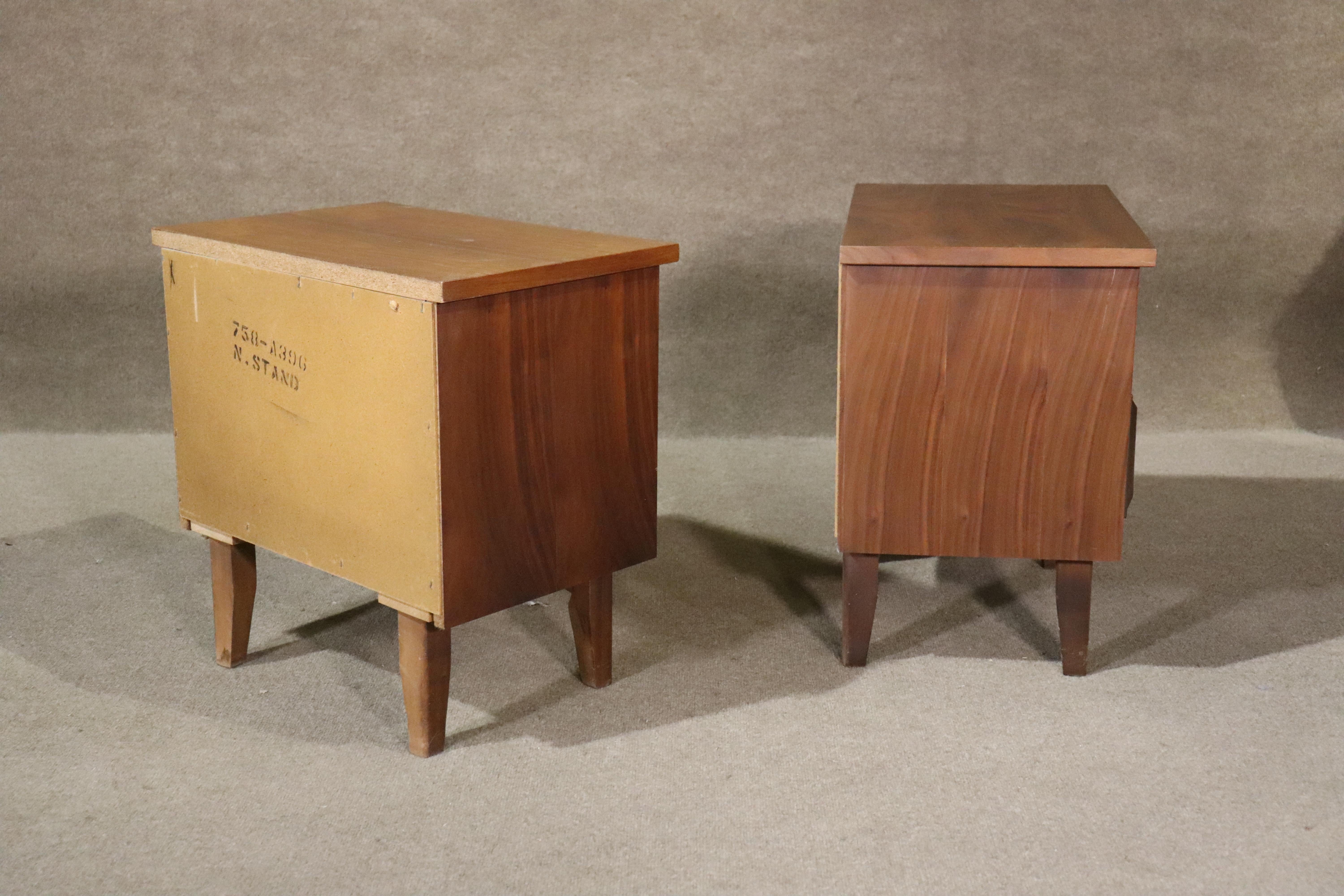 Mid-Century Walnut End Tables For Sale 6