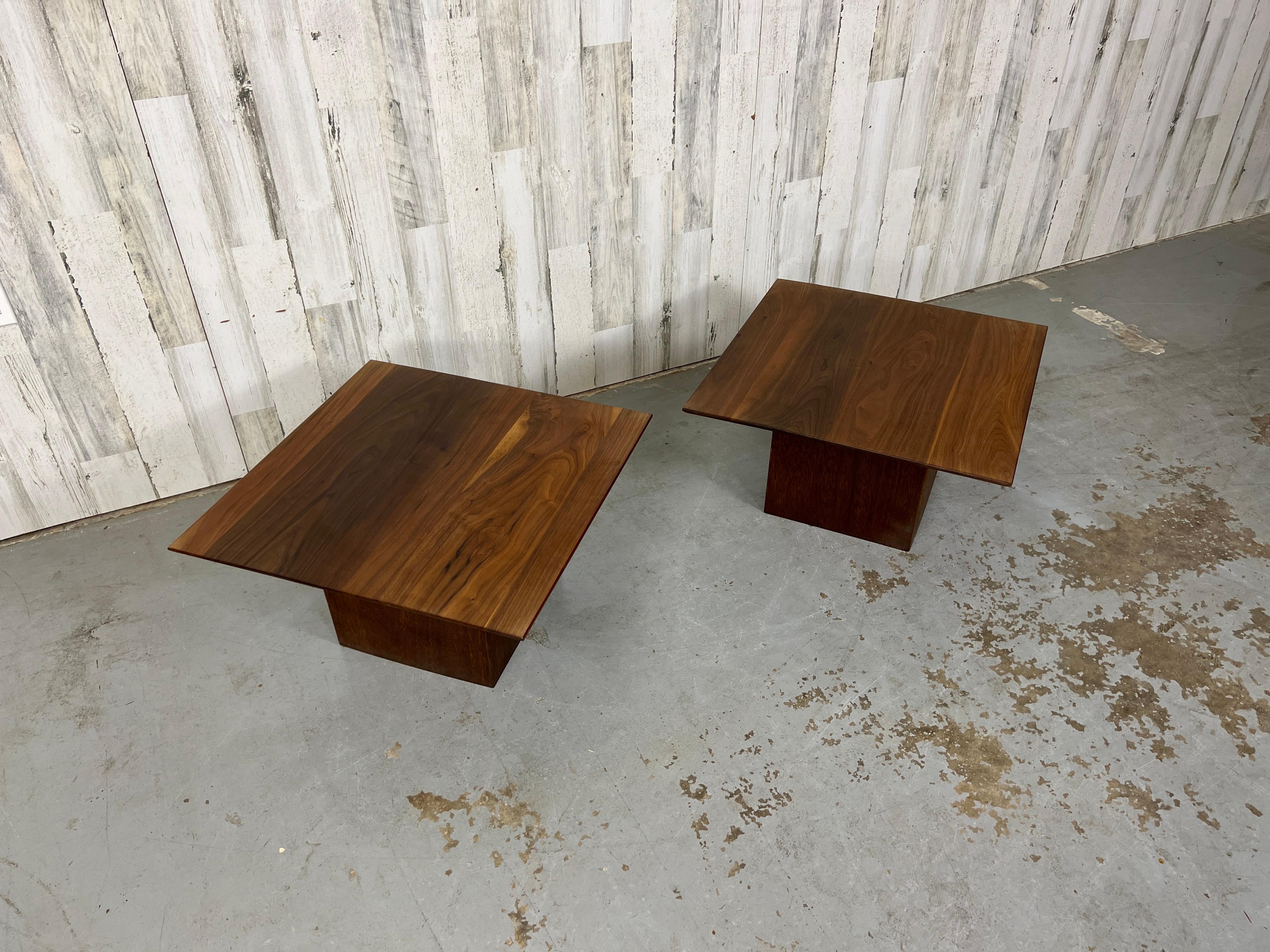 Midcentury Walnut End Tables For Sale 6